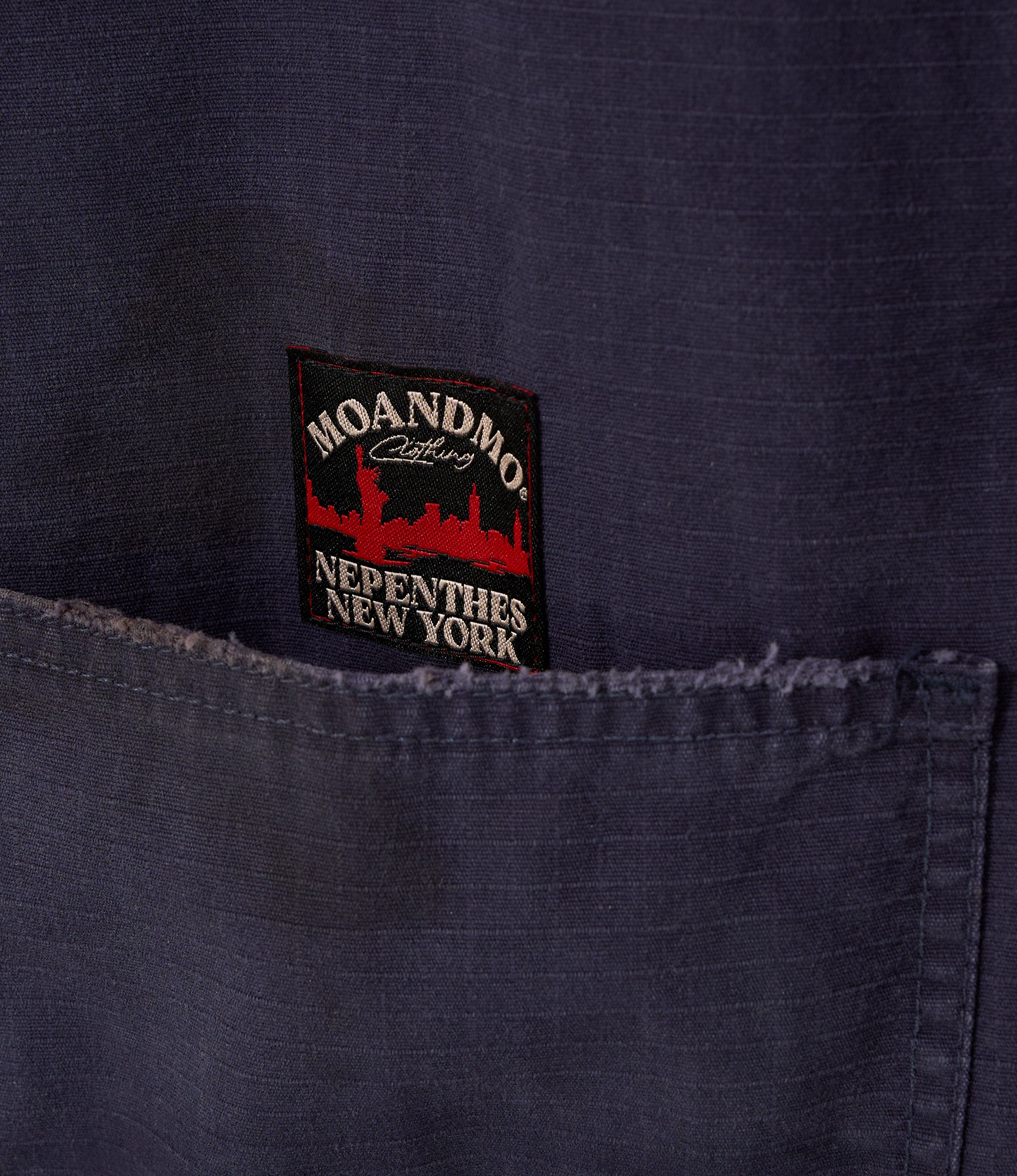 Workaday x MOANDMO - Shawl Collar Jacket :Rework - Navy Ripstop