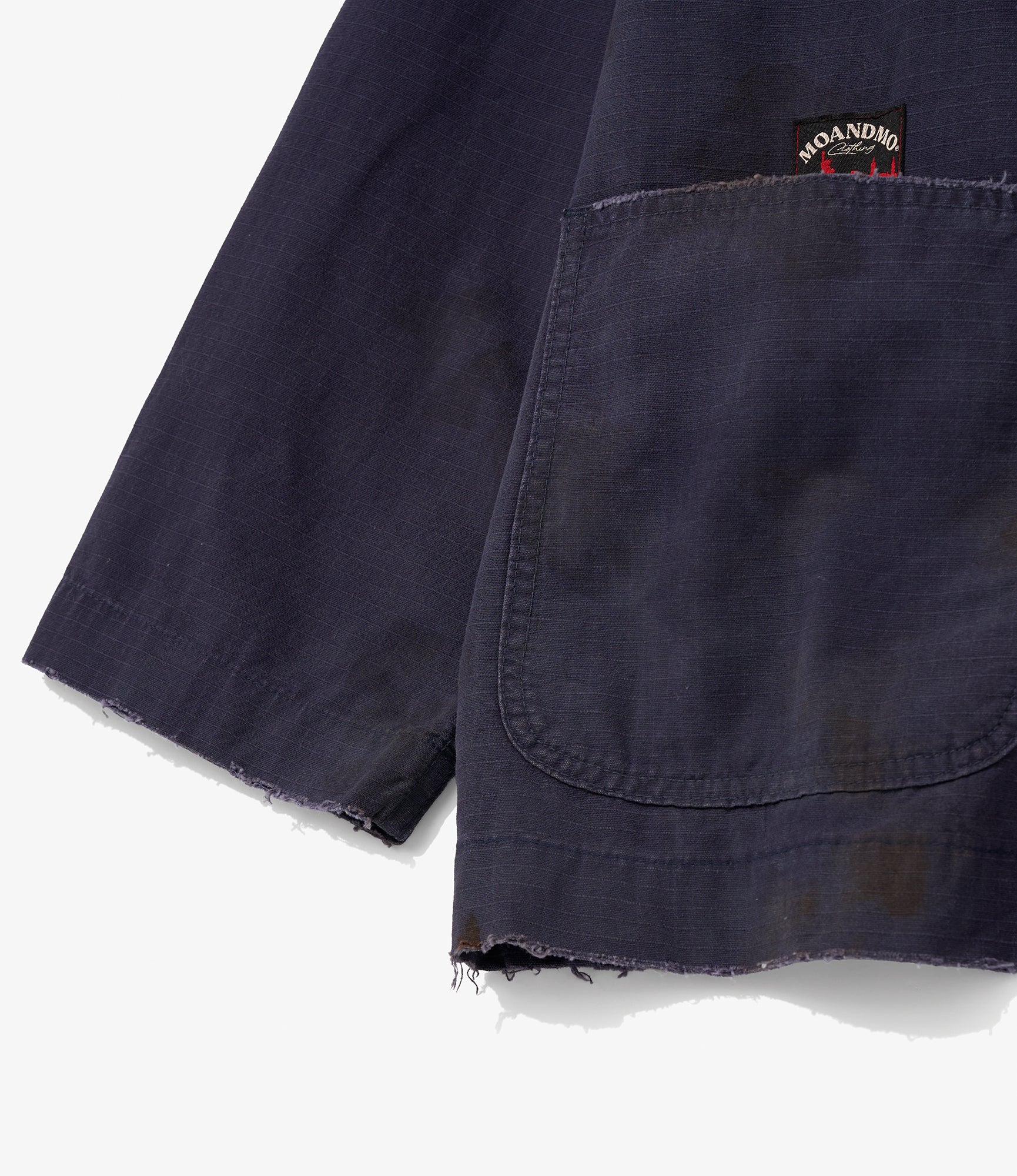 Workaday x MOANDMO - Shawl Collar Jacket :Rework - Navy Ripstop
