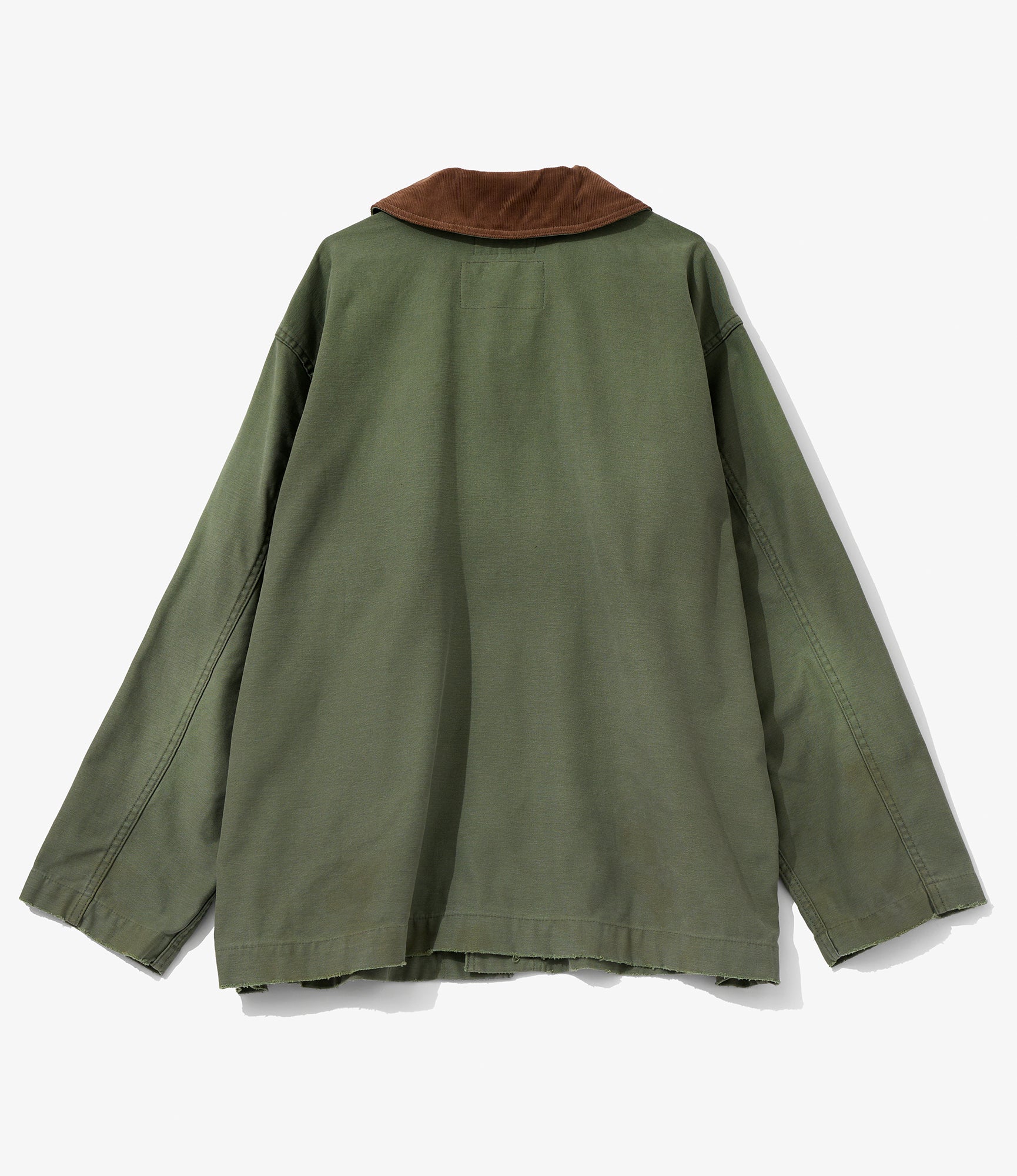 Workaday x MOANDMO - Shawl Collar Jacket :Rework - Olive Sateen