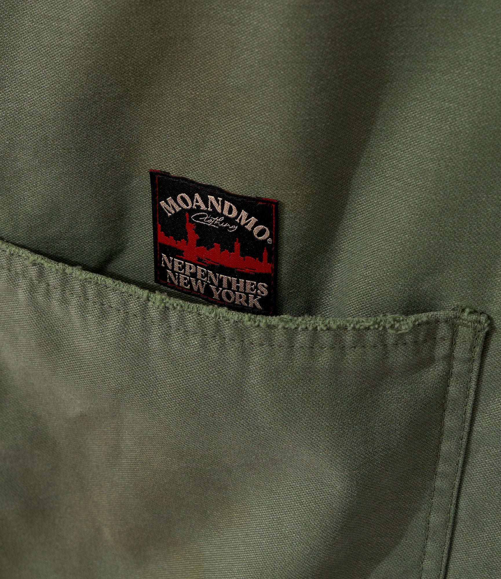Workaday x MOANDMO - Shawl Collar Jacket :Rework - Olive Sateen