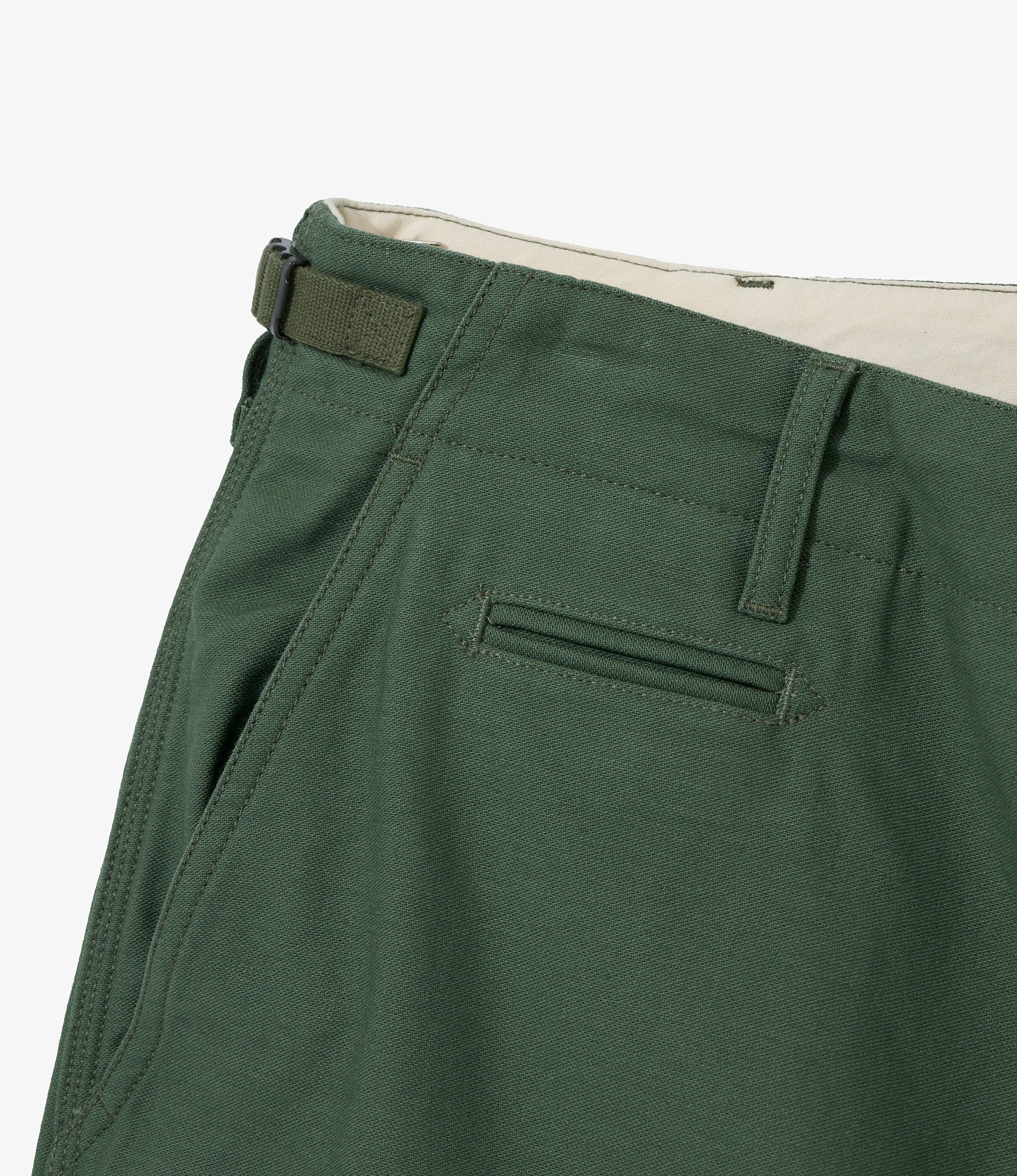 EGxBeams+ | Grass Field Pant | Olive Cotton Reverse Sateen