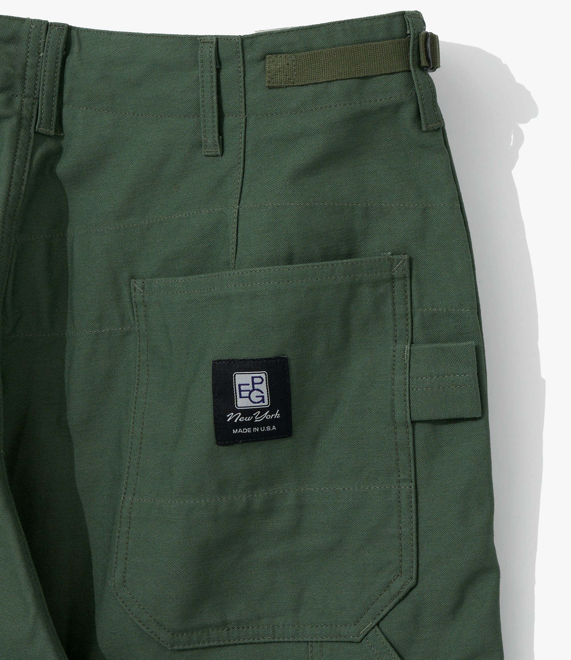 EGxBeams+ | Grass Field Pant | Olive Cotton Reverse Sateen