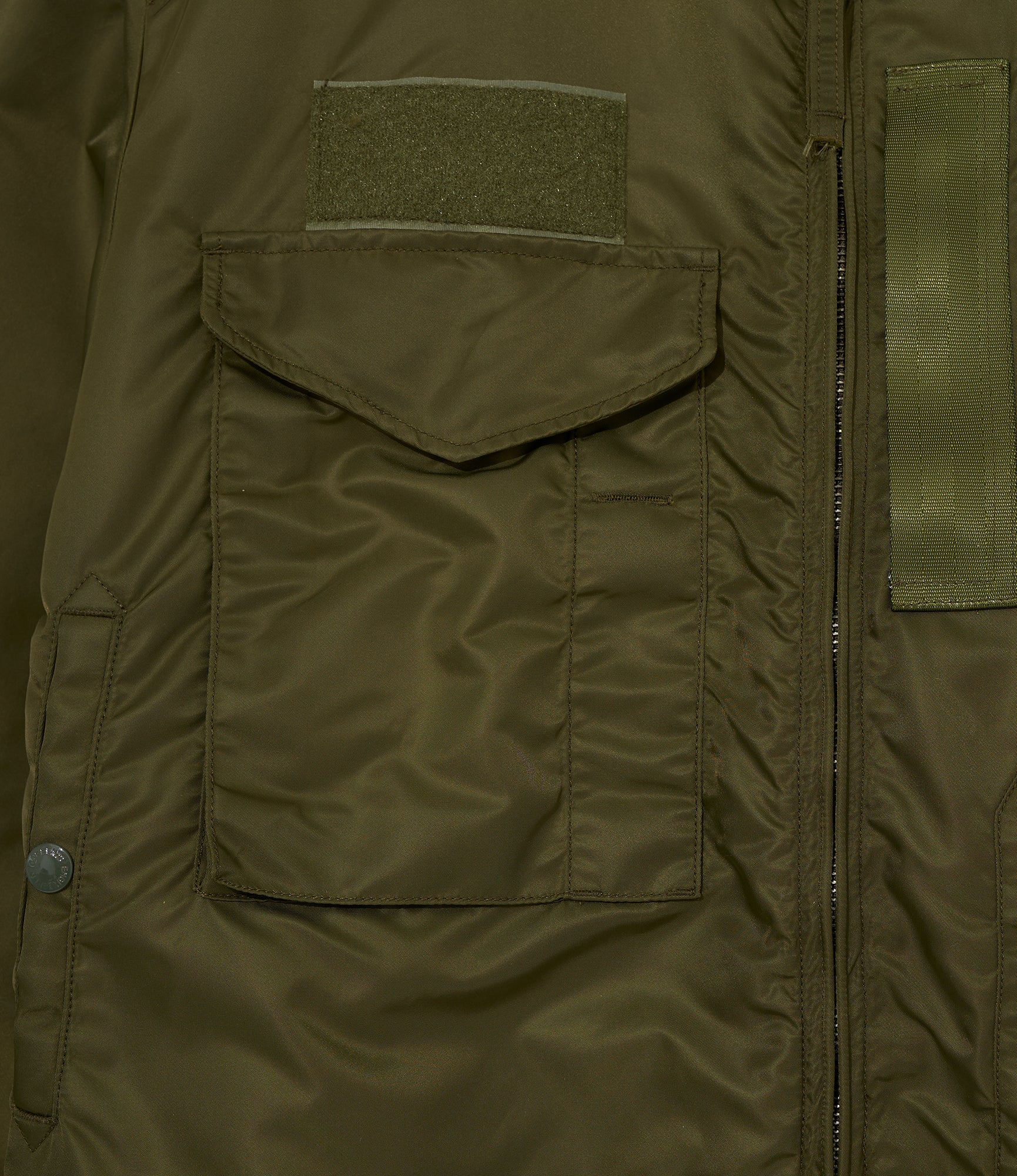Engineered Garments for Pilgrim - Flight Jacket - Olive Flight Satin Nylon