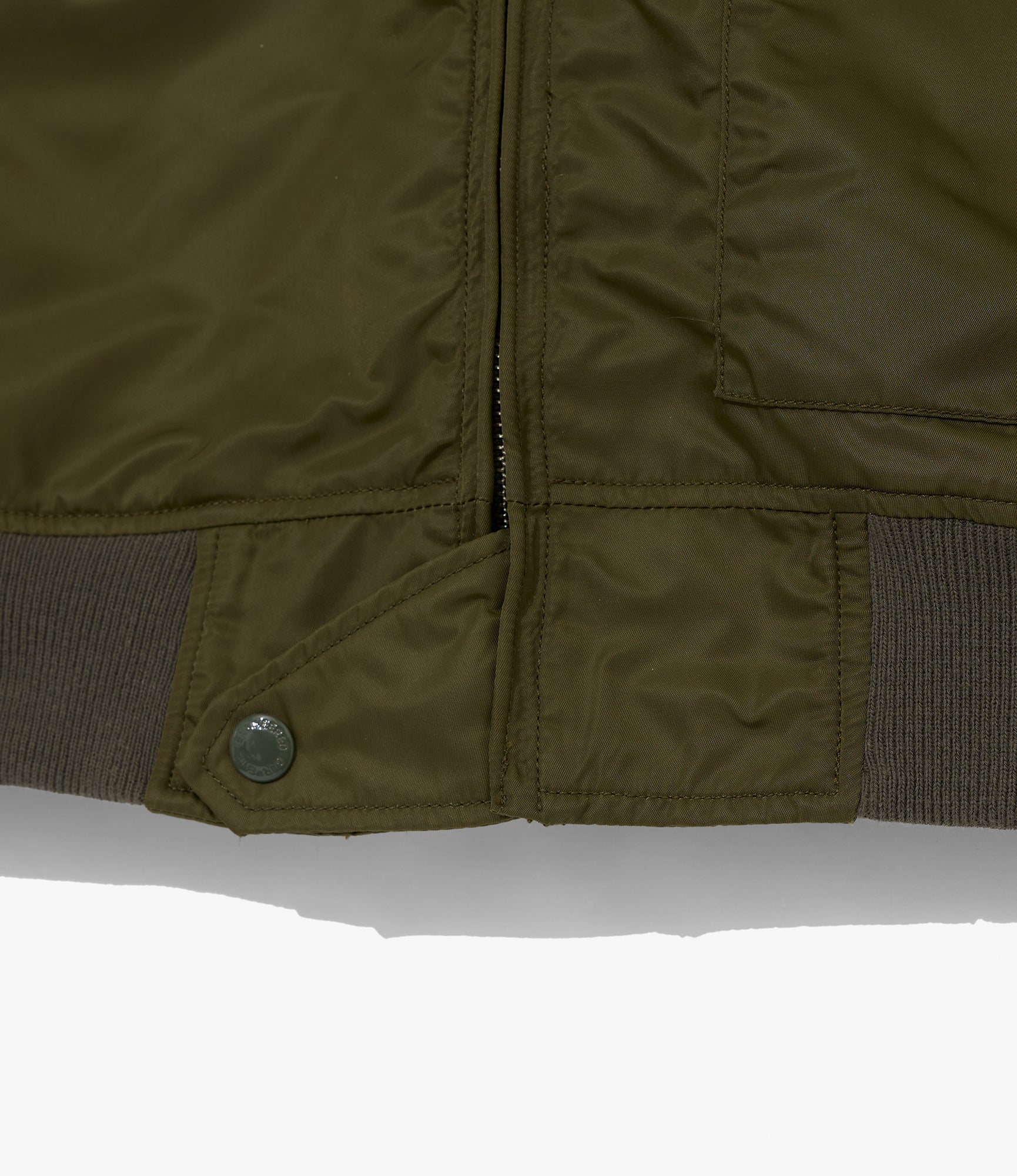 Engineered Garments for Pilgrim - Flight Jacket - Olive Flight Satin Nylon