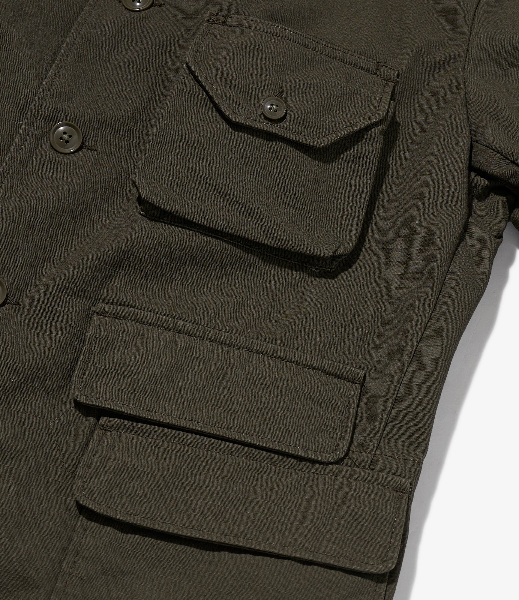 NNY x Blue in Green x Packer - Hunting Blazer - Olive H.W. Cotton Ripstop