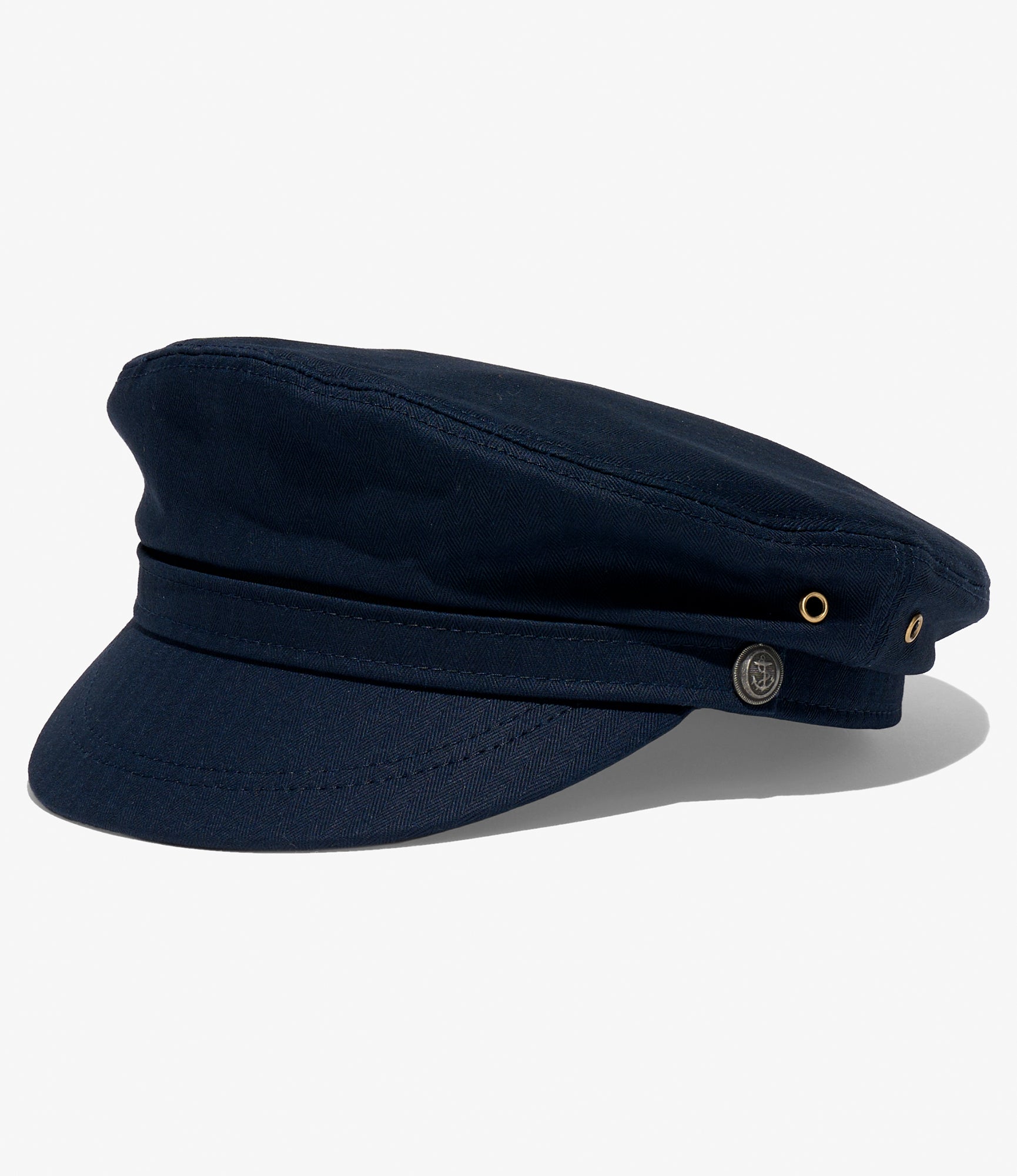 Quaker Marine Supply Co. x NNY - Roll-up Yacht Cap - Dk. Navy HB Twill