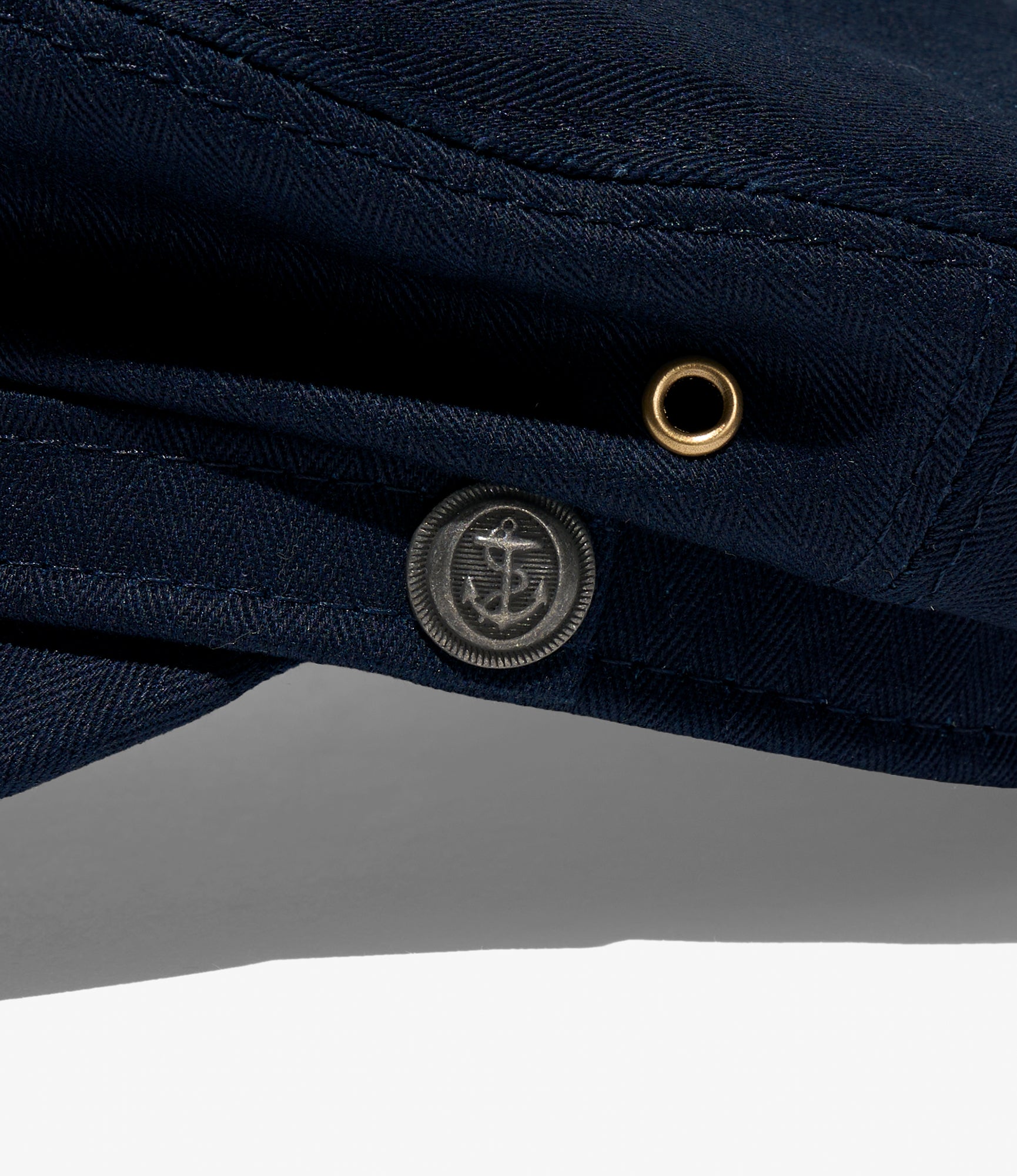 Quaker Marine Supply Co. x NNY - Roll-up Yacht Cap - Dk. Navy HB Twill