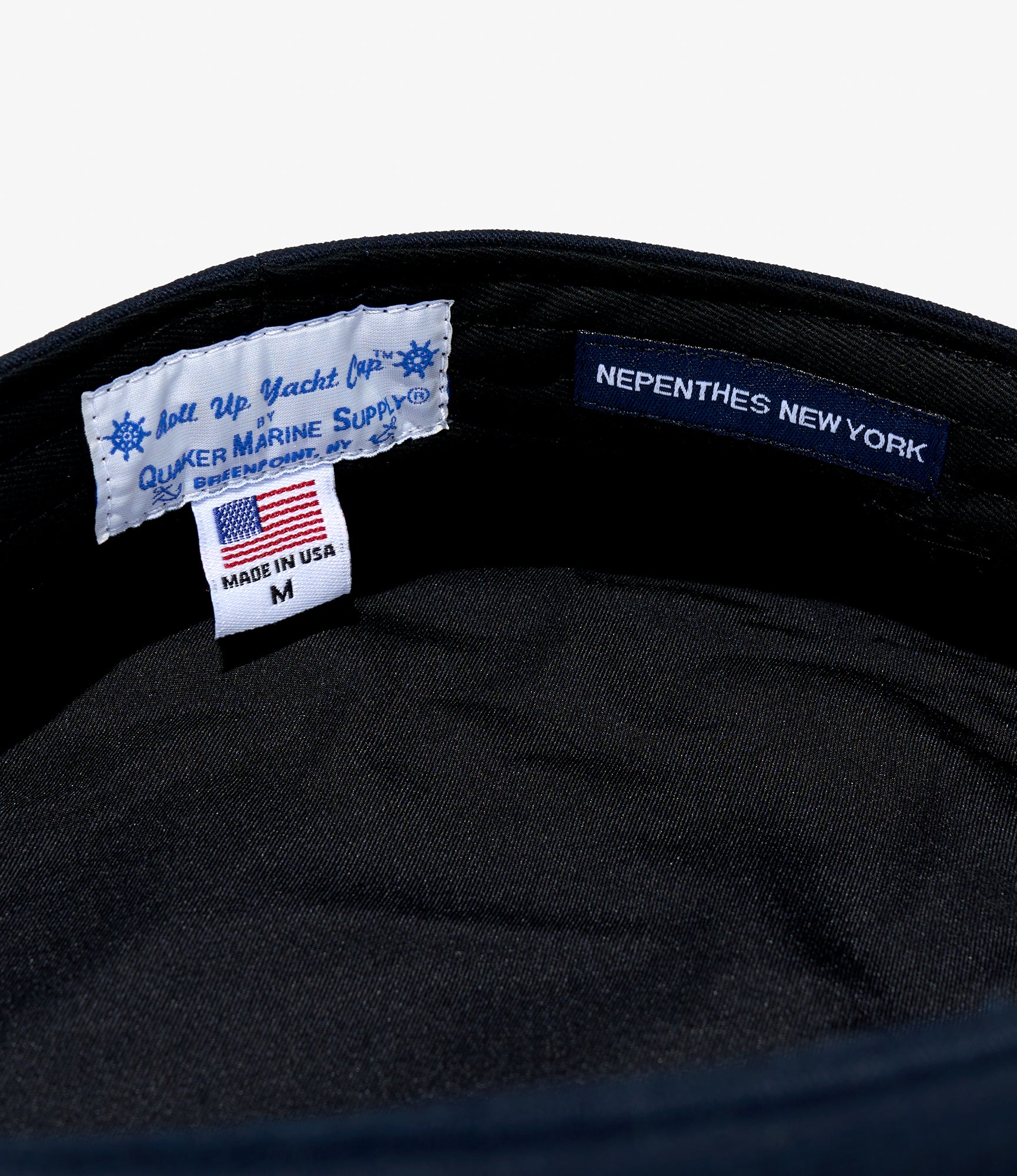 Quaker Marine Supply Co. x NNY - Roll-up Yacht Cap - Dk. Navy HB Twill