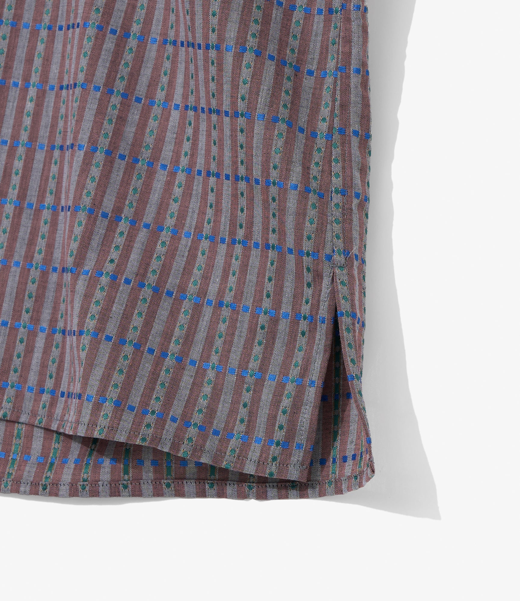 Camicie Doppio - Charcoal - Embroidered Stripe