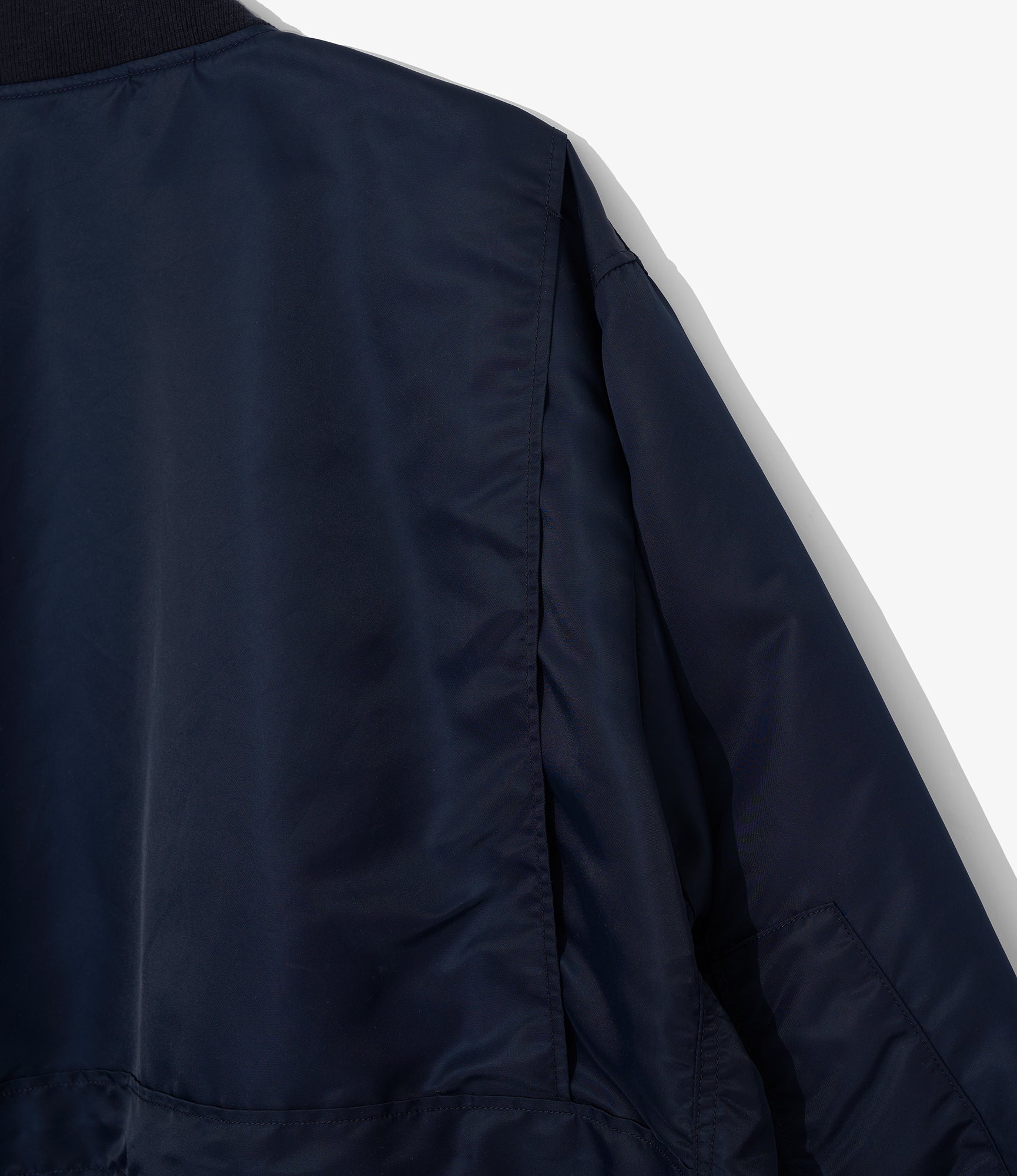 Engineered Garments for Pilgrim - Flight Jacket - Navy Flight Satin Nylon