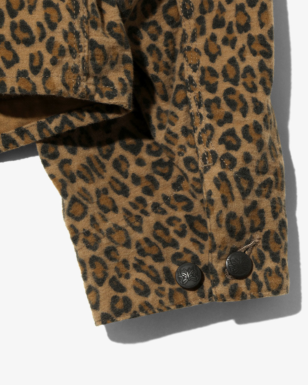 Nepenthes Special - Women's Engineered Jacket - Leopard - Brushed Sateen