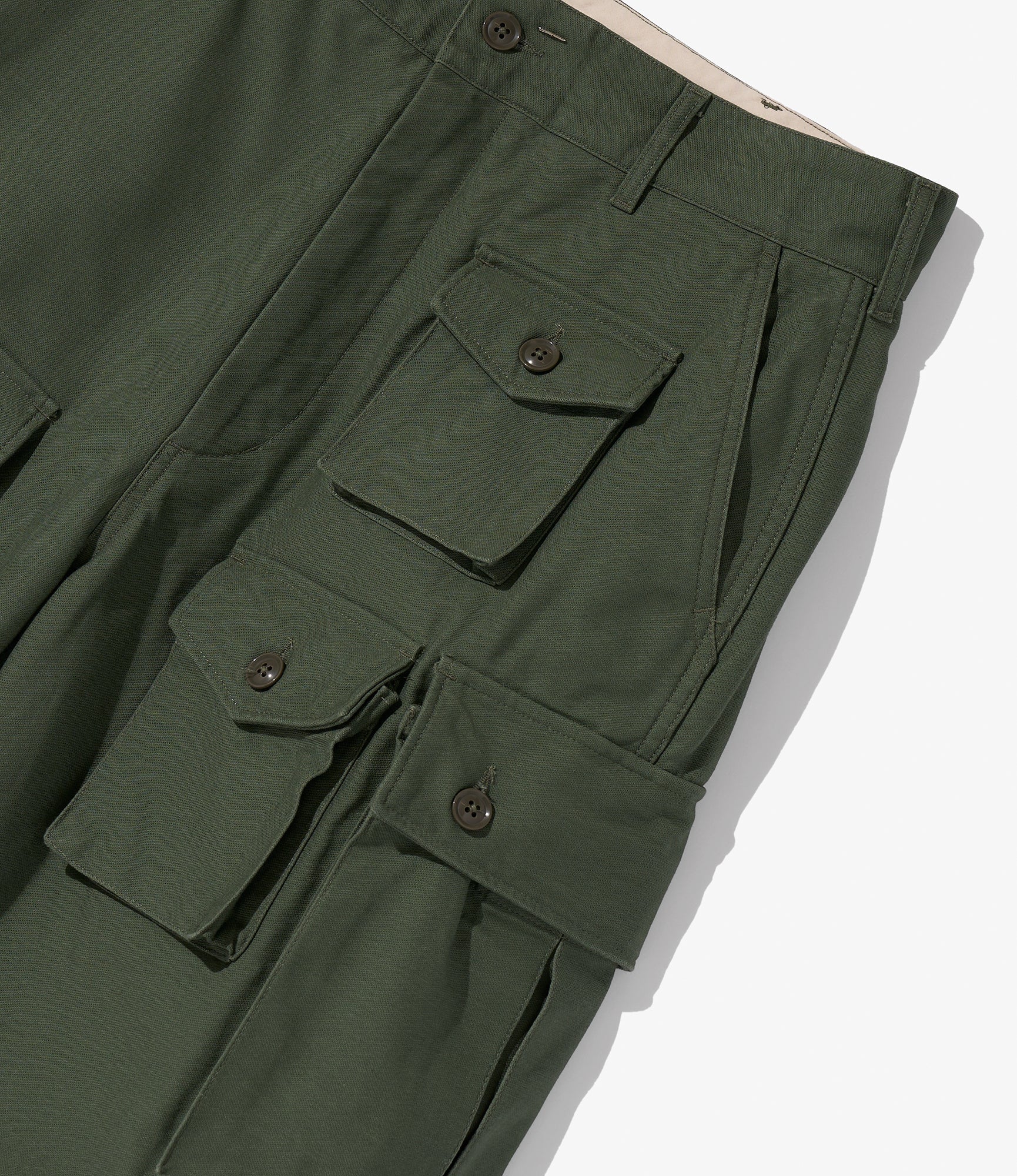 FA Short - Nepenthes Special - Olive Cotton Reverse Sateen