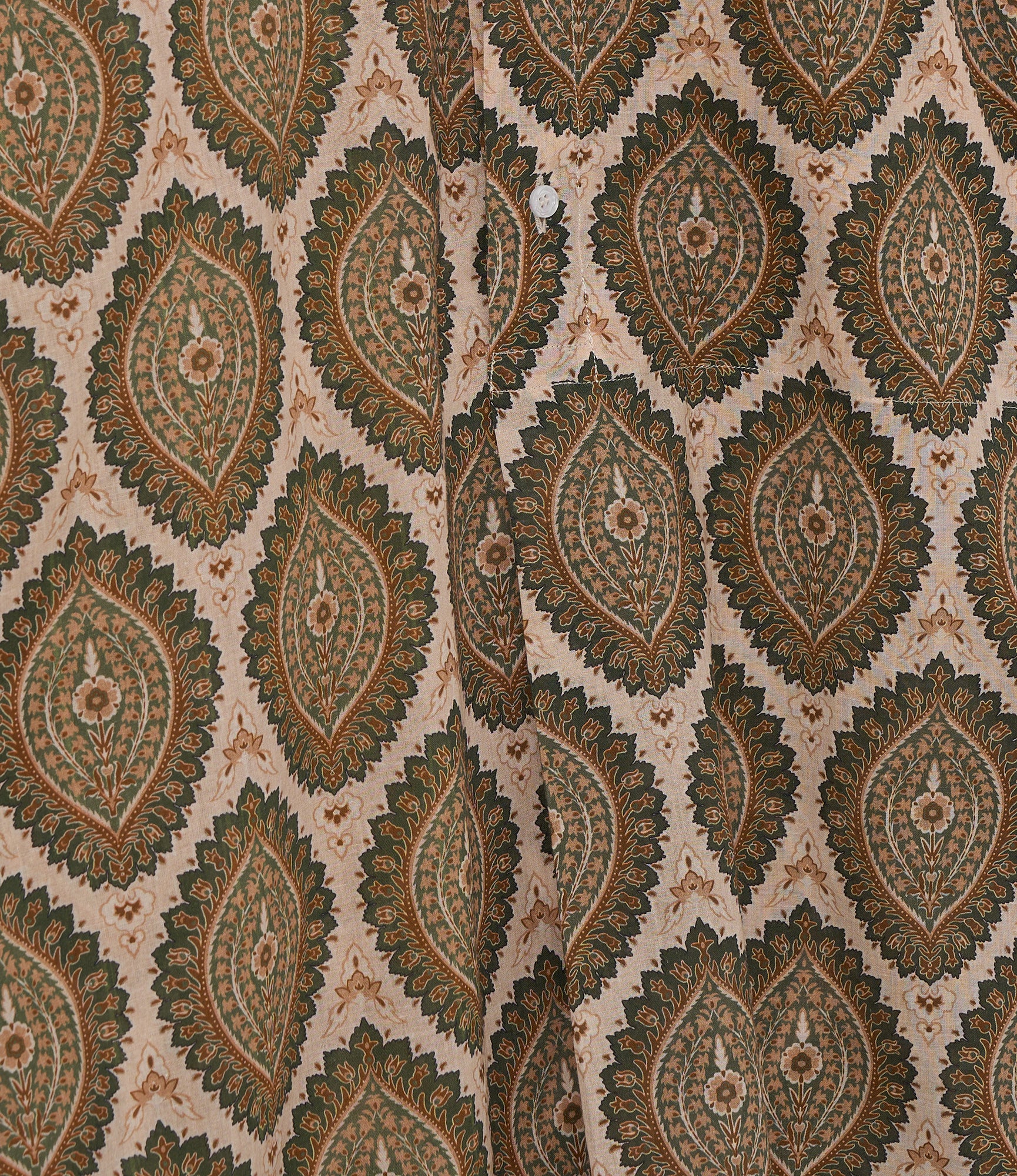 Camicie Doppio - Tan - Paisley Fan Print