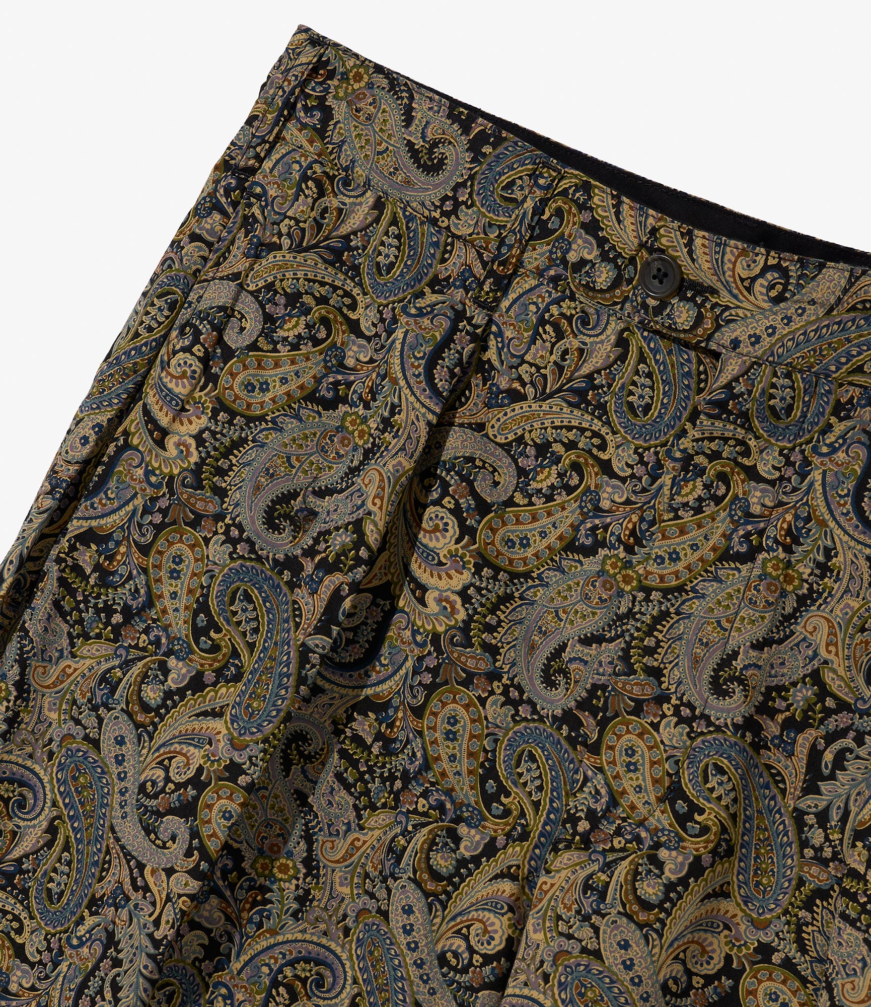 Carlyle Pant - Nepenthes Special - Black Cotton Paisley Print