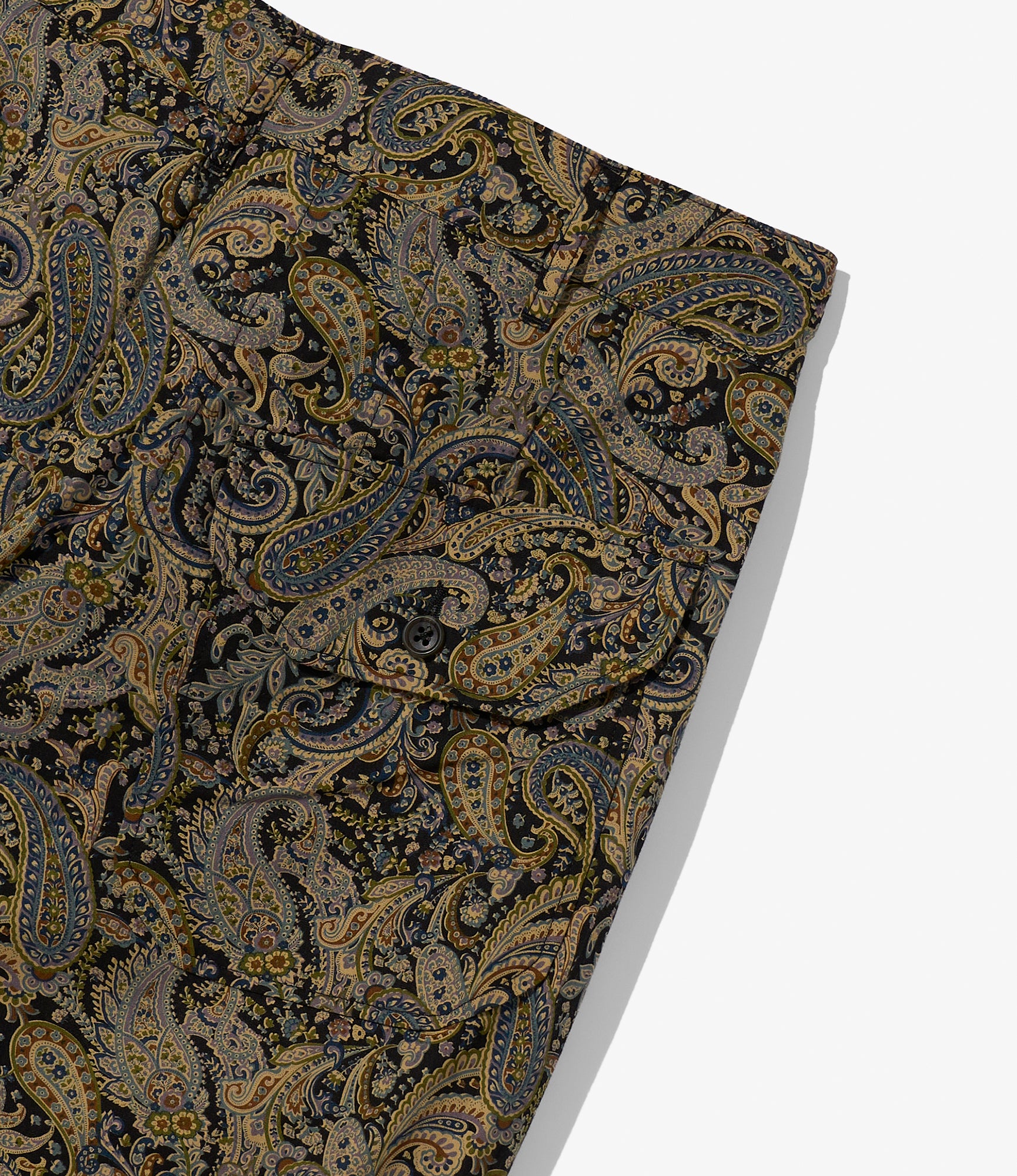 Carlyle Pant - Nepenthes Special - Black Cotton Paisley Print