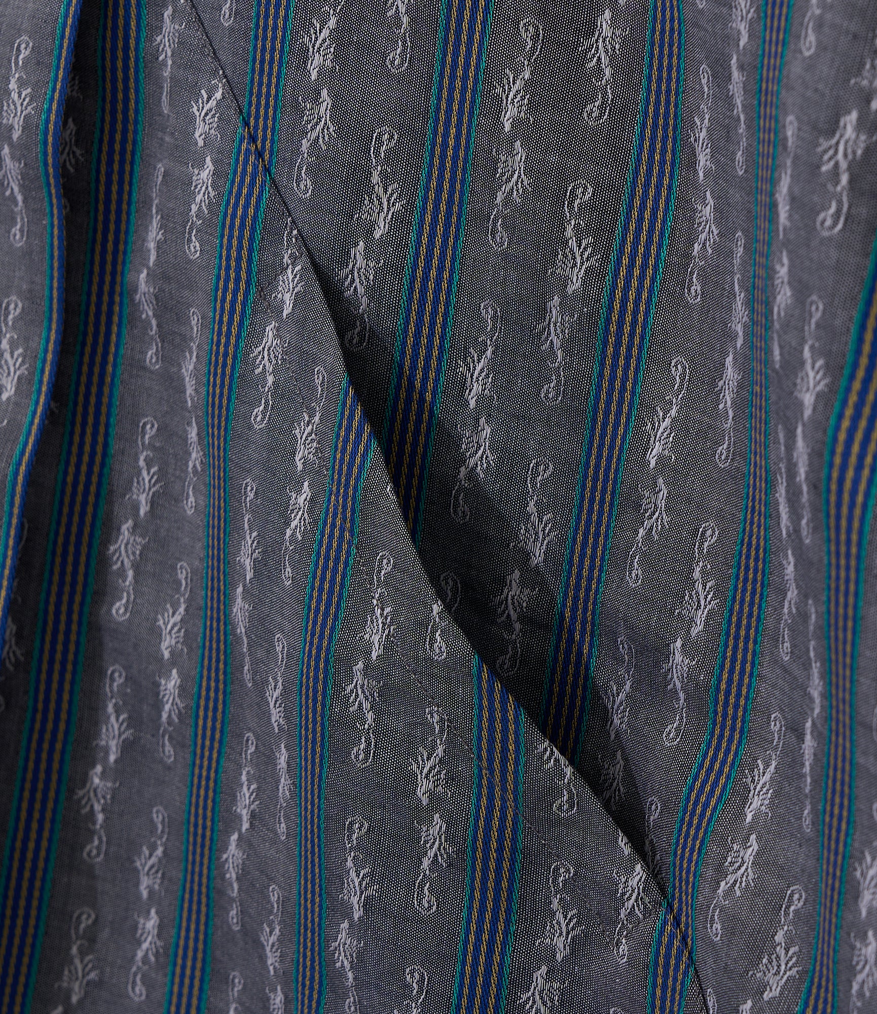 Camicie Venerdi - Charcoal - Embroidered Stripe