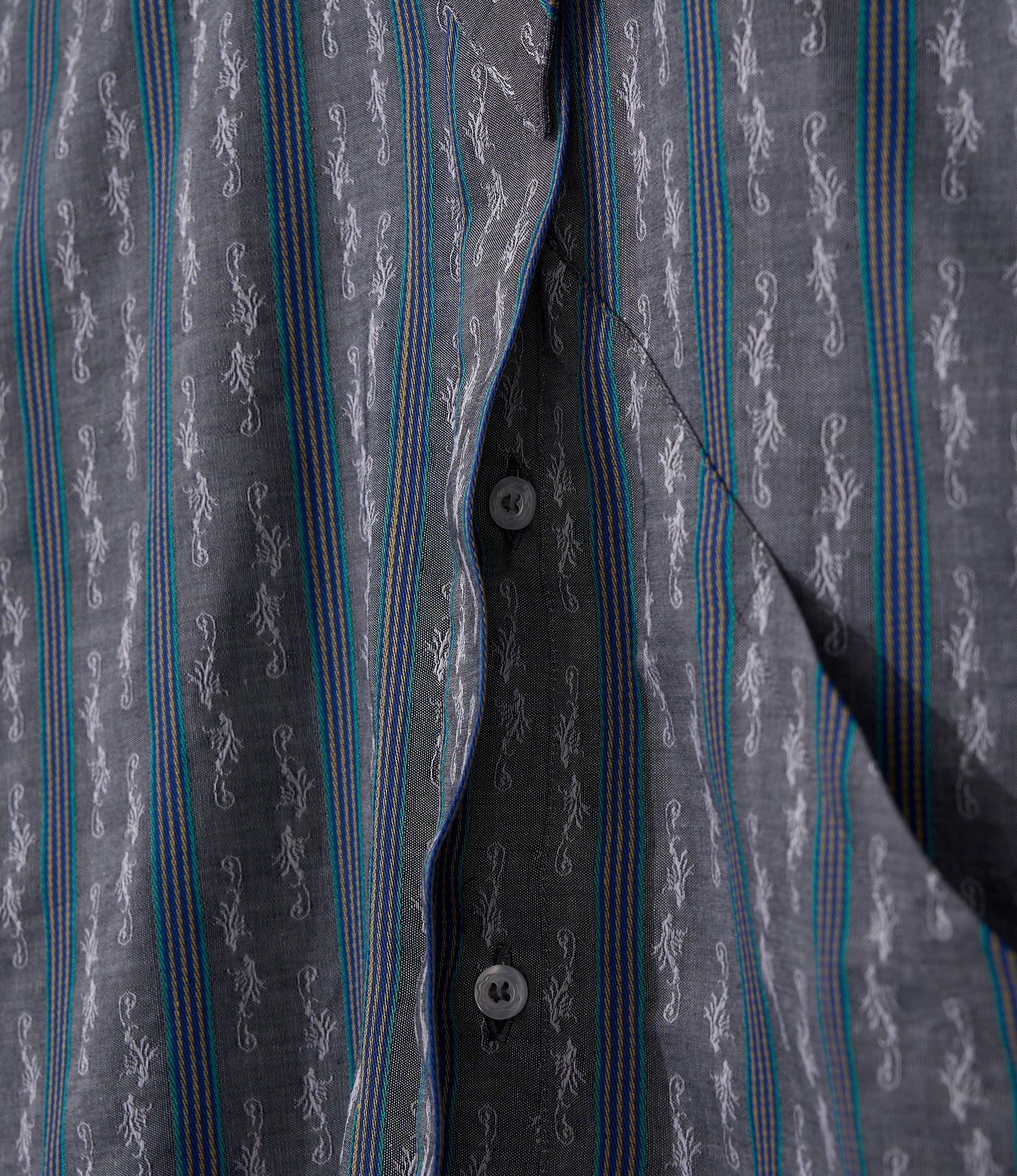 Camicie Venerdi - Charcoal - Embroidered Stripe