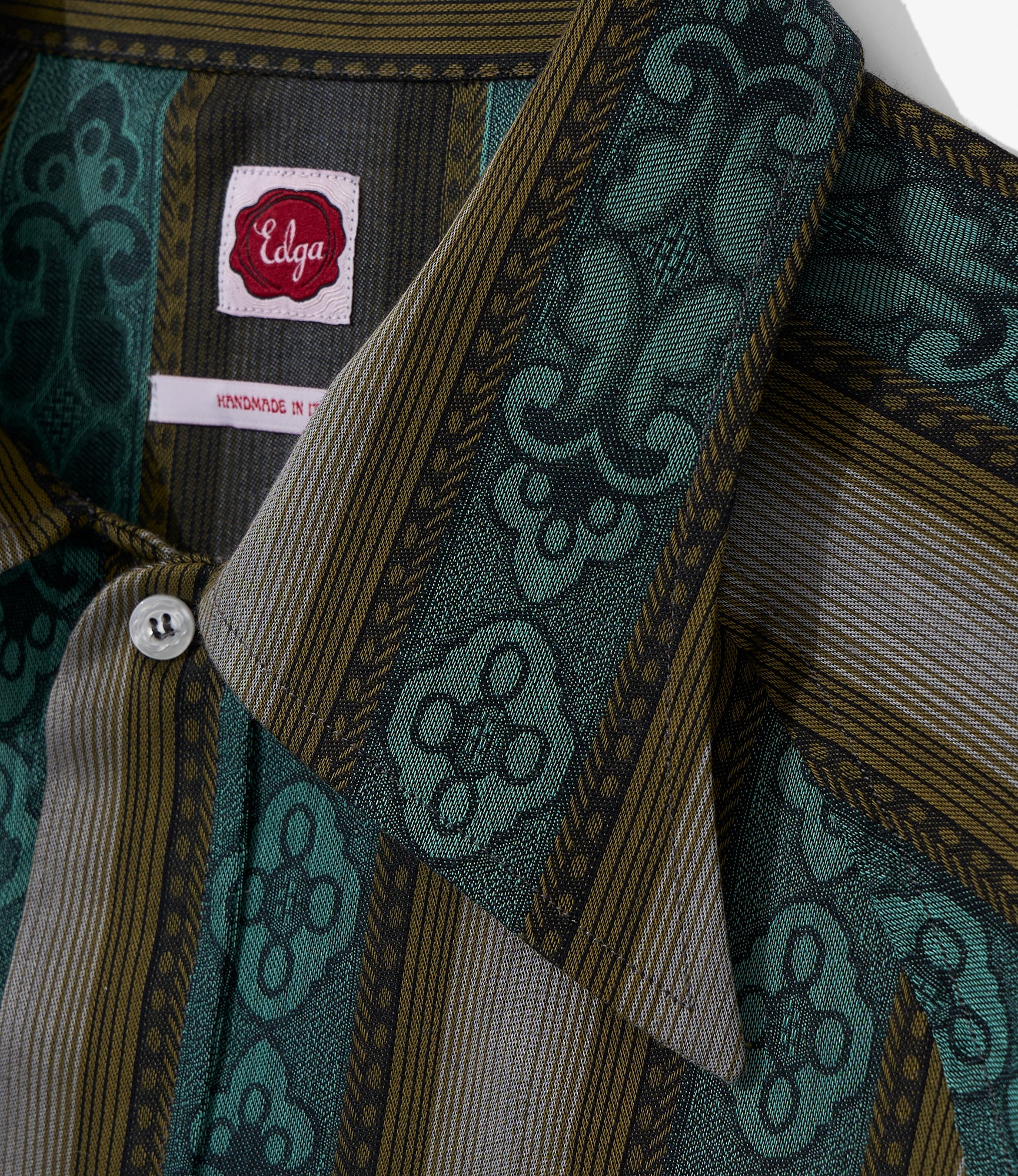 Camicie Capalbio - Olive - Fleur Stripe Jacquard