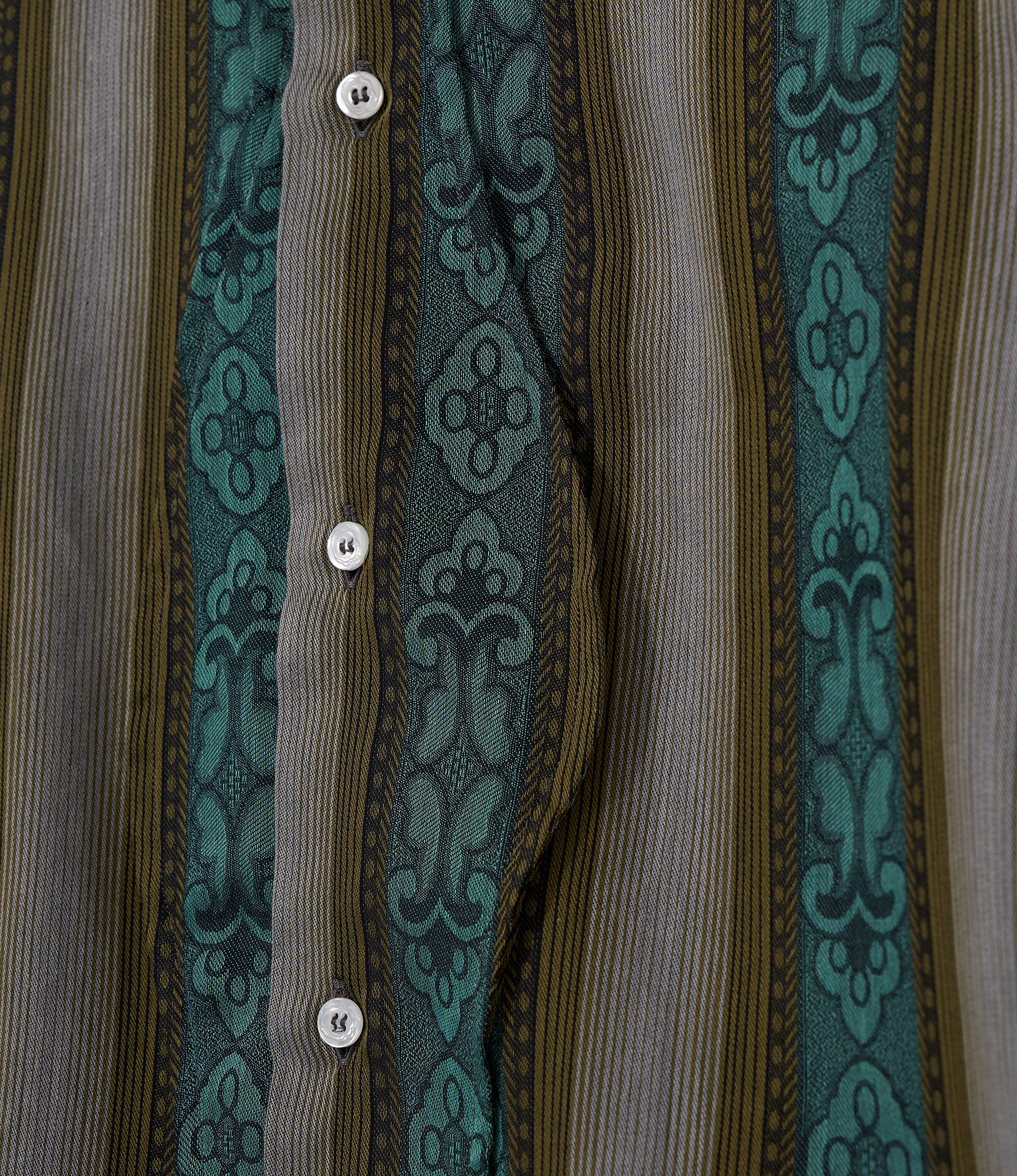 Camicie Capalbio - Olive - Fleur Stripe Jacquard