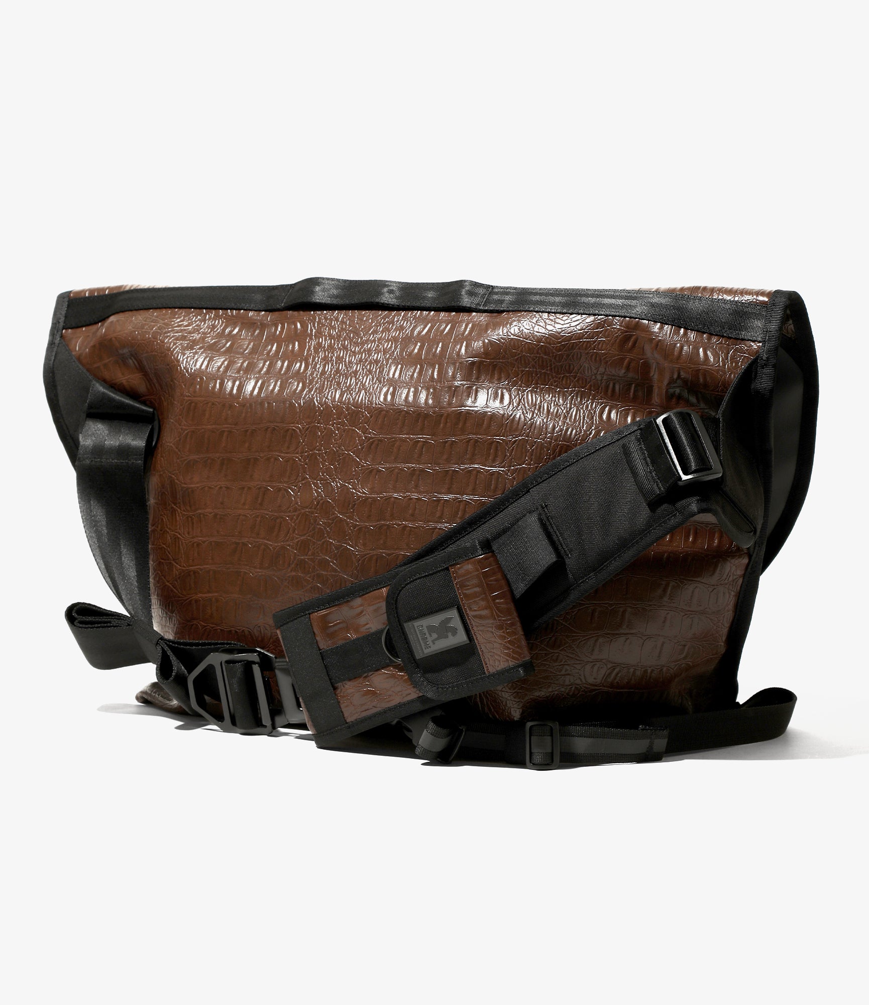 Chrome x Engineered Garments - Citizen 24L Messenger Bag - Brown Stamped Croc