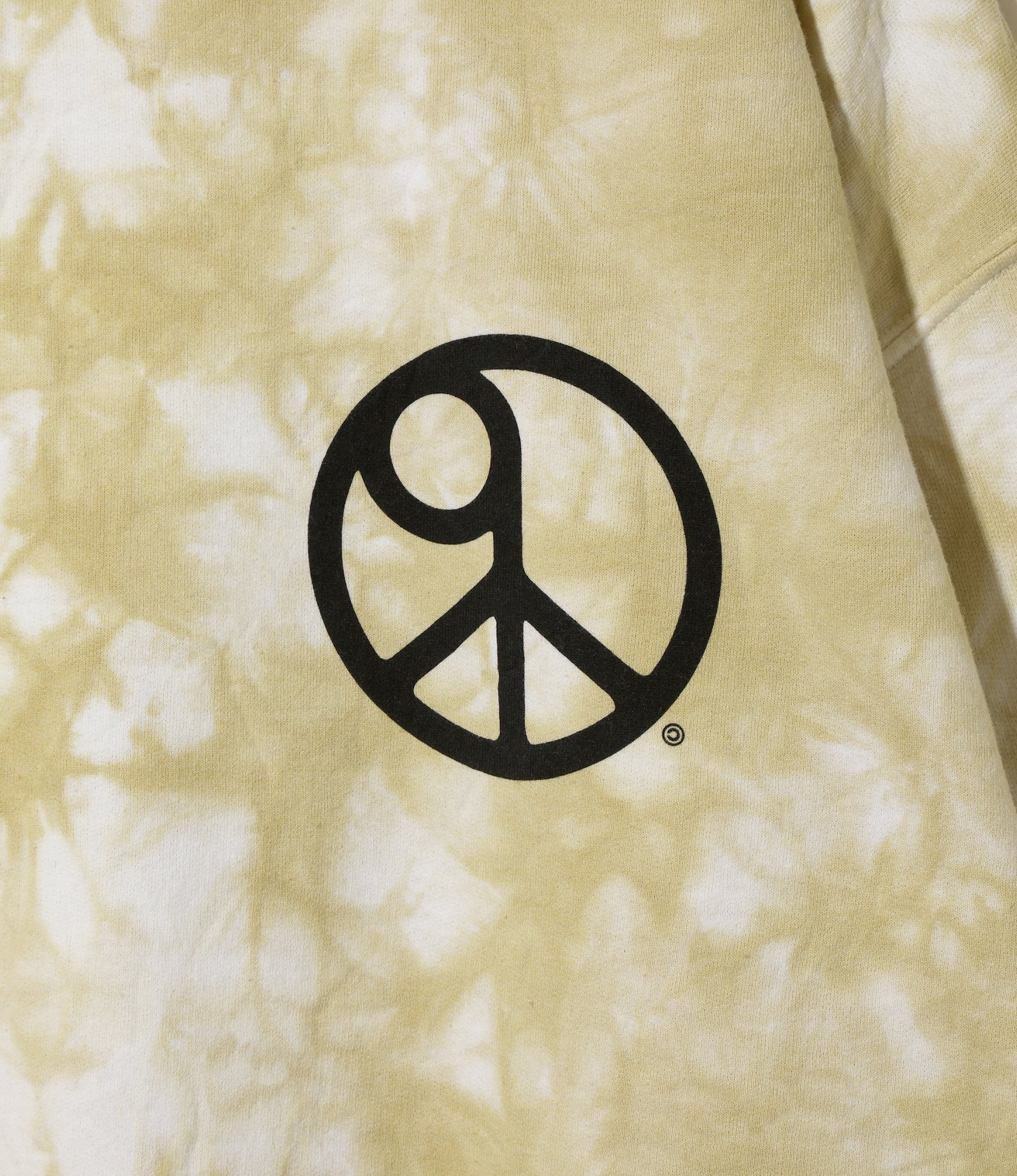 Needles x Sasquatchfabrix - Slowgun Sweat Shirt - White x Beige- Peace to World / Tie Dye A