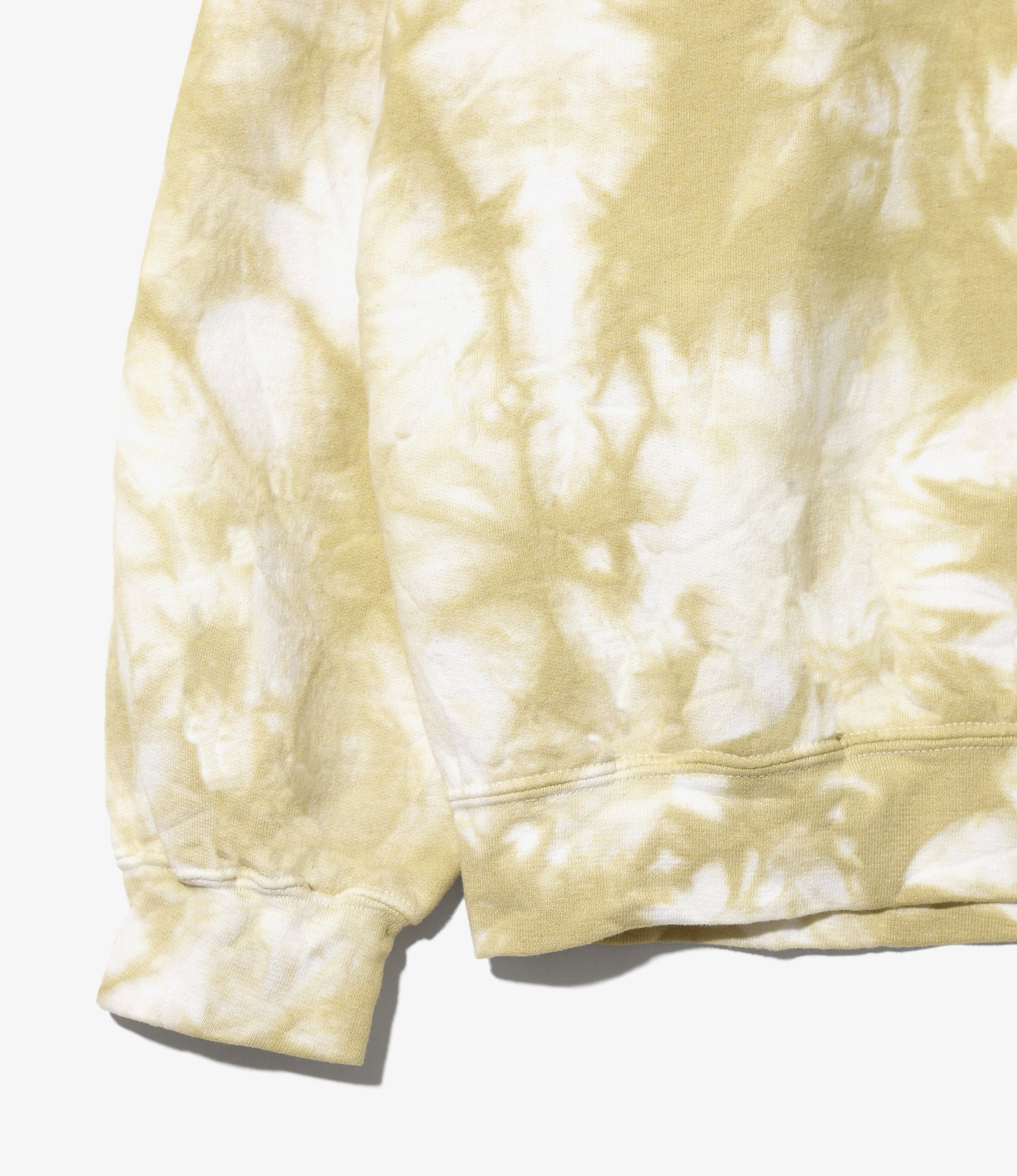 Needles x Sasquatchfabrix - Slowgun Sweat Shirt - White x Beige- Peace to World / Tie Dye A
