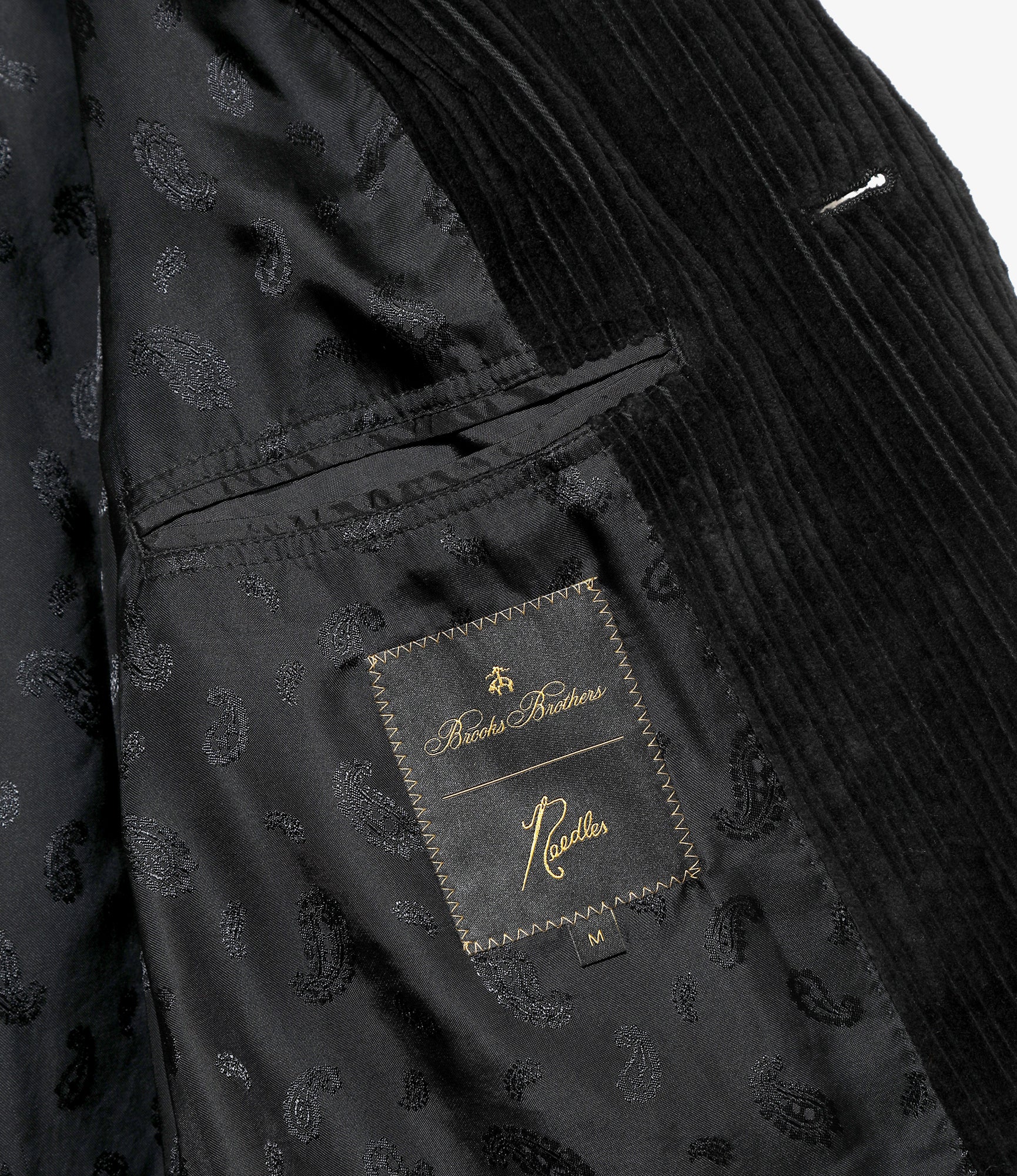 Needles x Brooks Brothers 3B Sack Jacket - Black - Emb. Corduroy