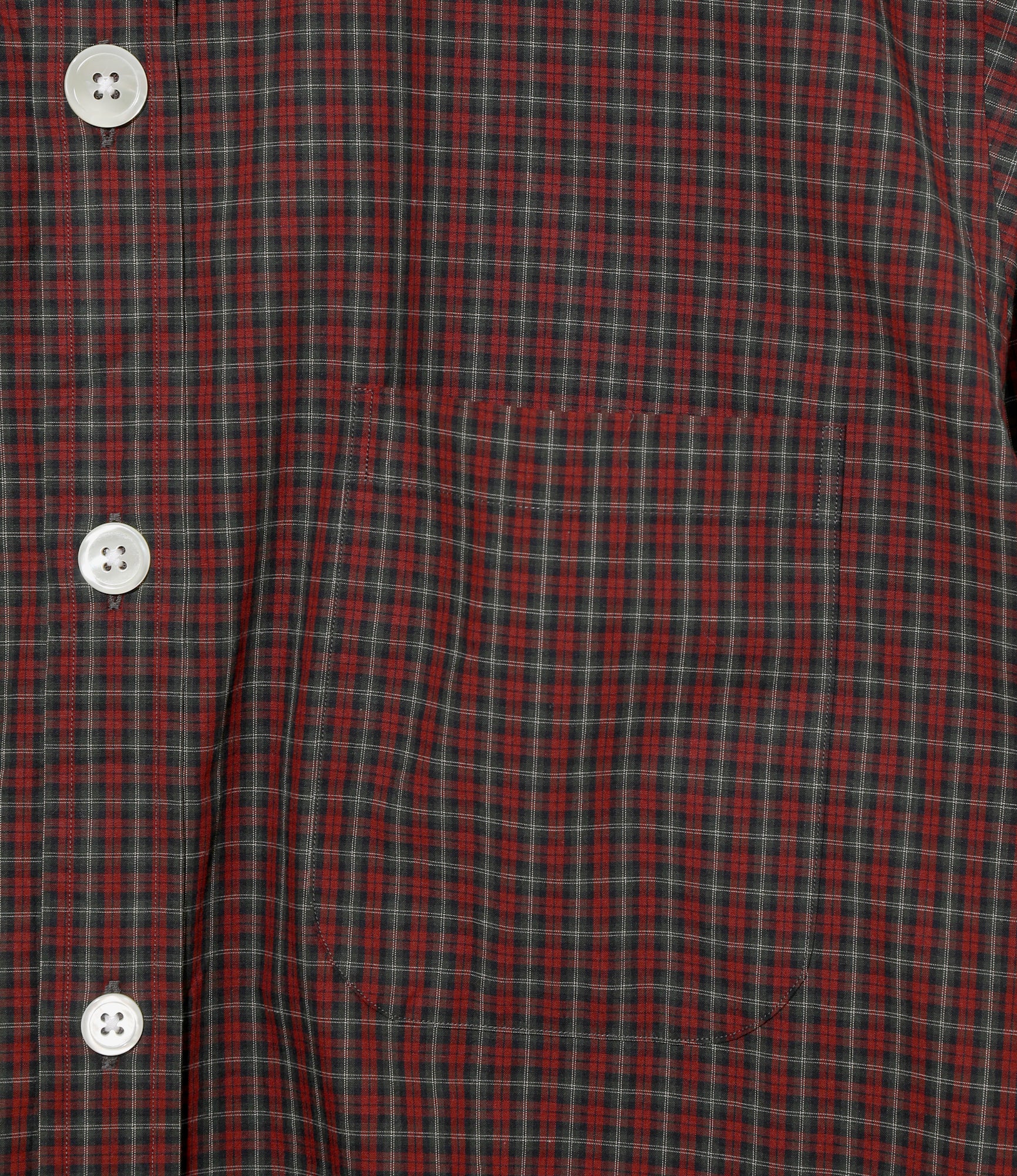 Needles x Brooks Brothers Multi Button BD Shirt - Red Check