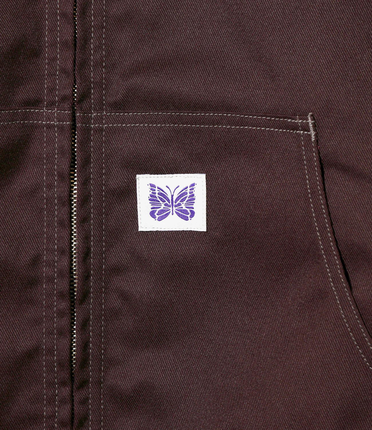 Zip Work Hoody - Burgundy - PE/C Twill