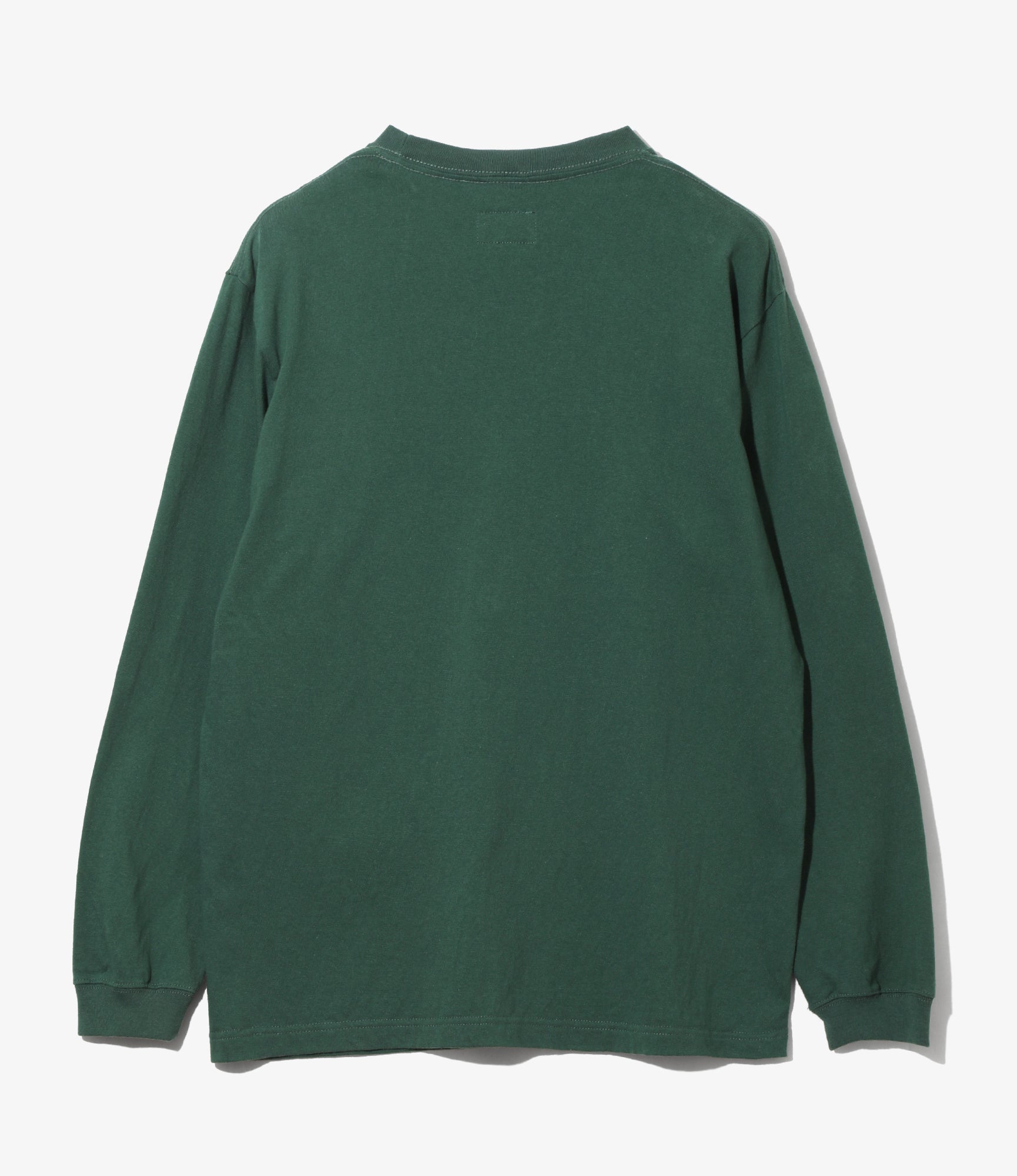 L/S Batik Print Tee - Dk. Green - Peace
