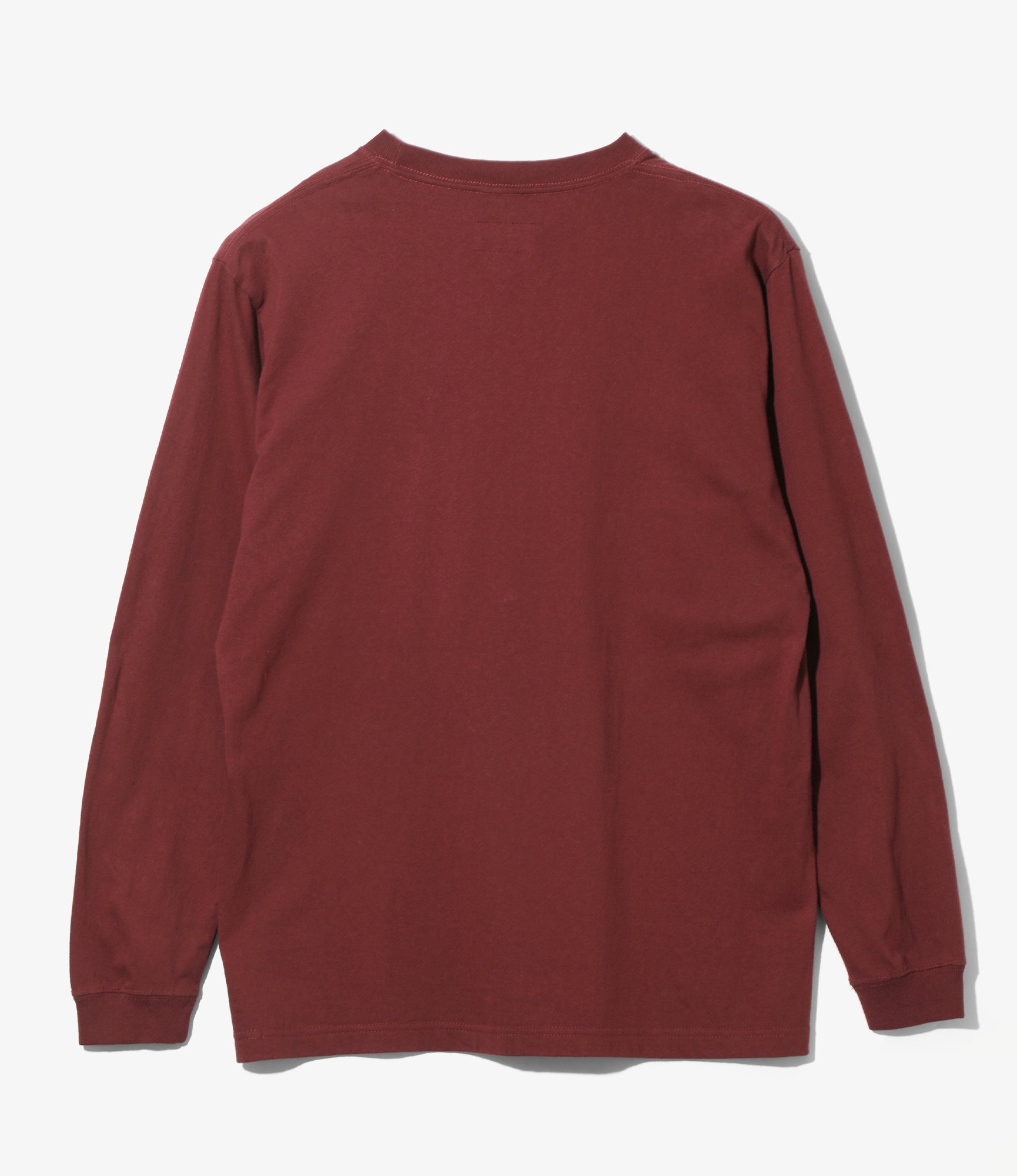 L/S Batik Print Tee - Burgundy - Apple