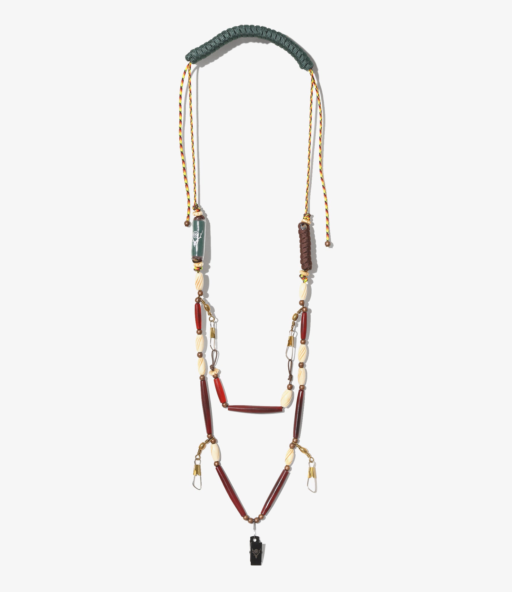 South2 West8 x B:TOGETHER - Lanyard - Brown - Buffalo Beads