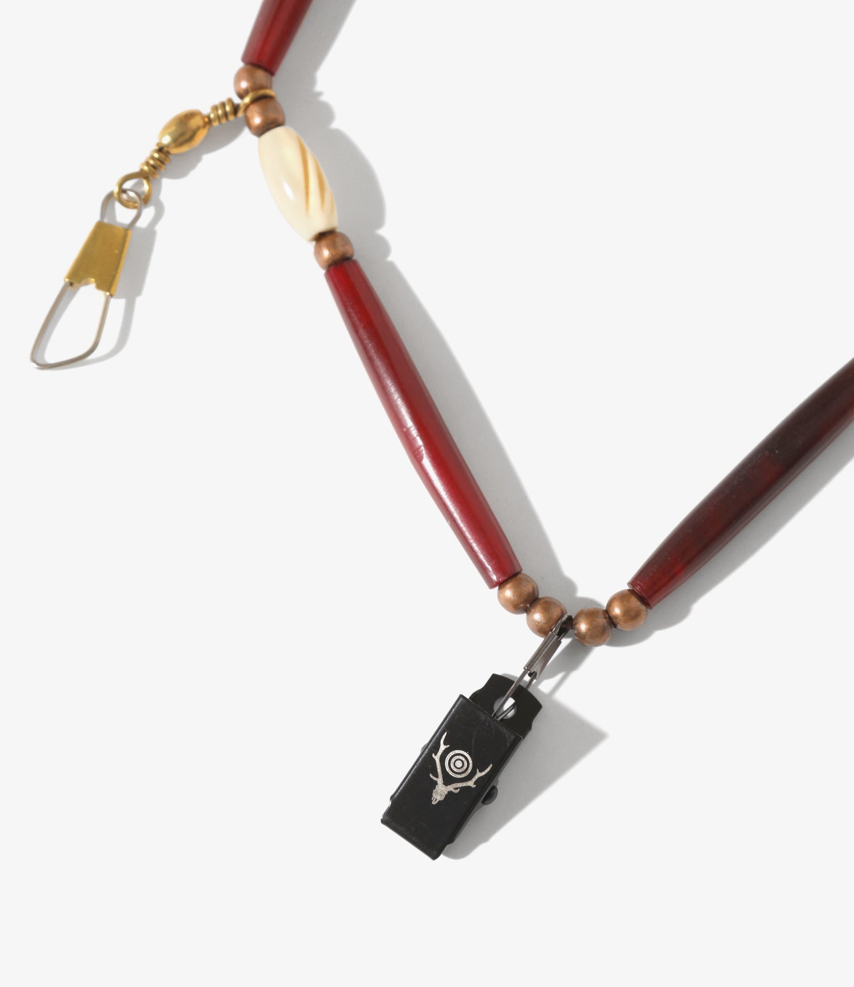 South2 West8 x B:TOGETHER - Lanyard - Brown - Buffalo Beads