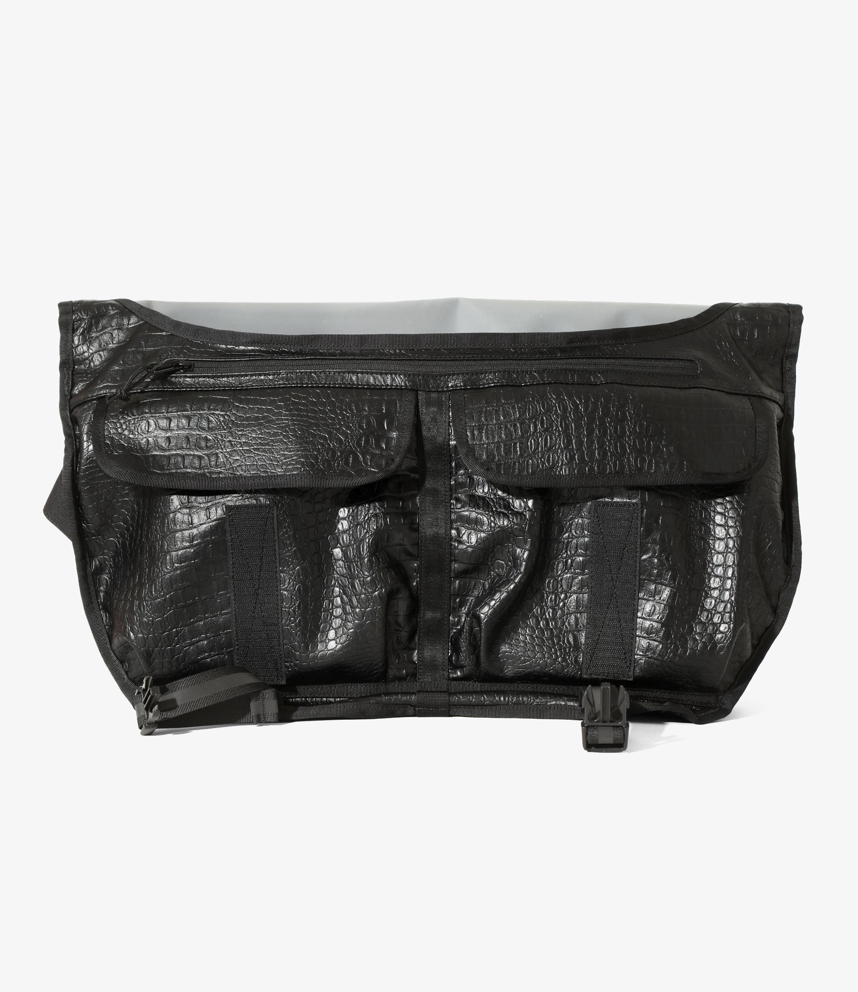 Chrome x Engineered Garments - Citizen 24L Messenger Bag - Black Stamped Croc