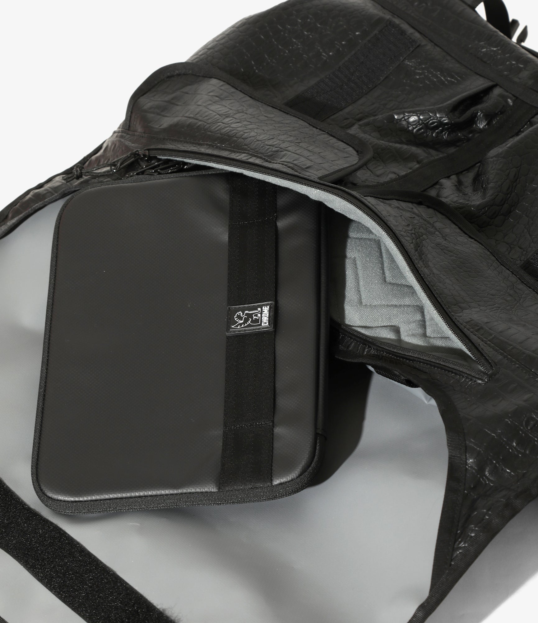 Chrome x Engineered Garments - Citizen 24L Messenger Bag - Black Stamped Croc