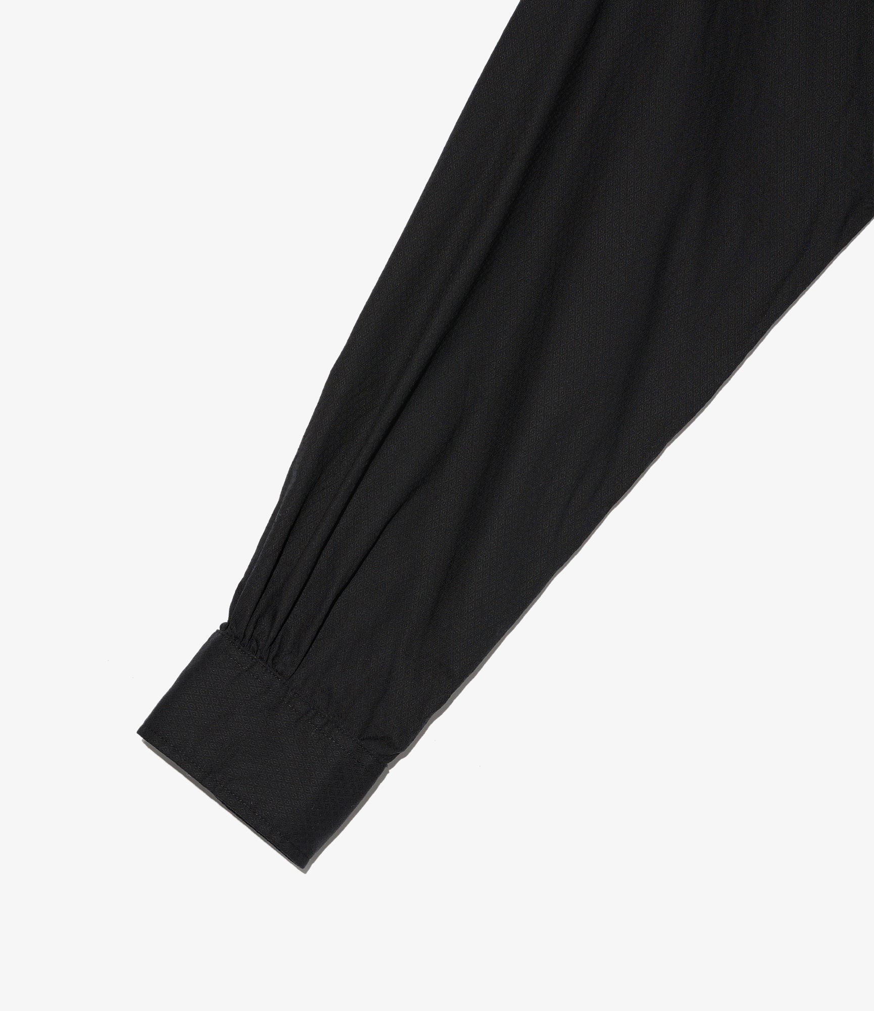 19th Century BD Shirt - Black Cotton Dobby Small Foulard