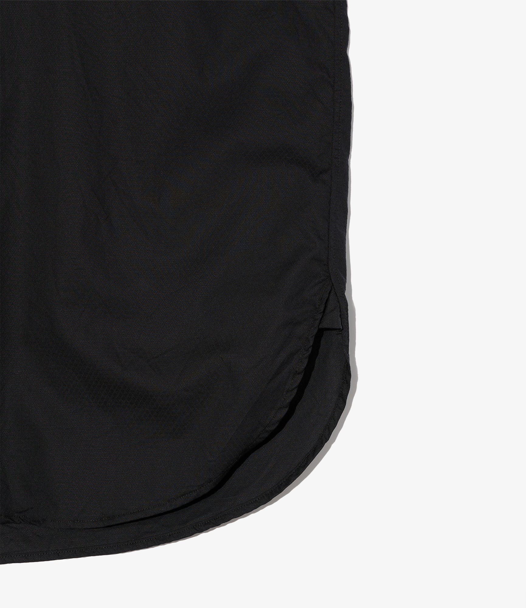 19th Century BD Shirt - Black Cotton Dobby Small Foulard