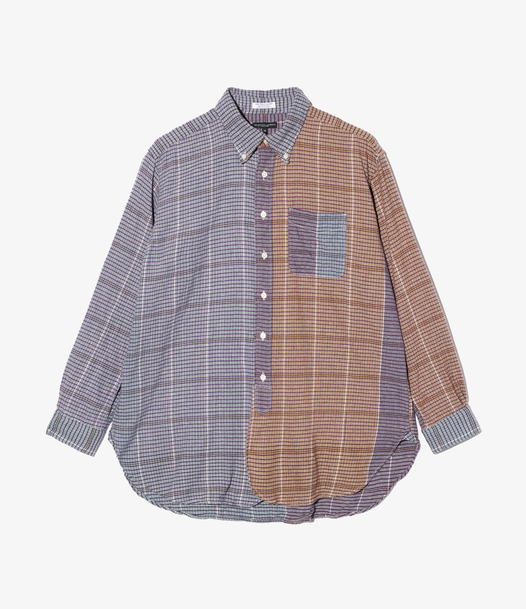 19th Century BD Shirt - Multi Color Cotton Color Block Check