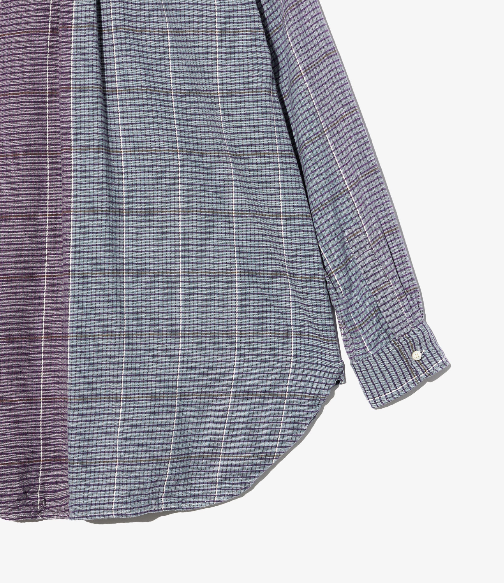19th Century BD Shirt - Multi Color Cotton Color Block Check