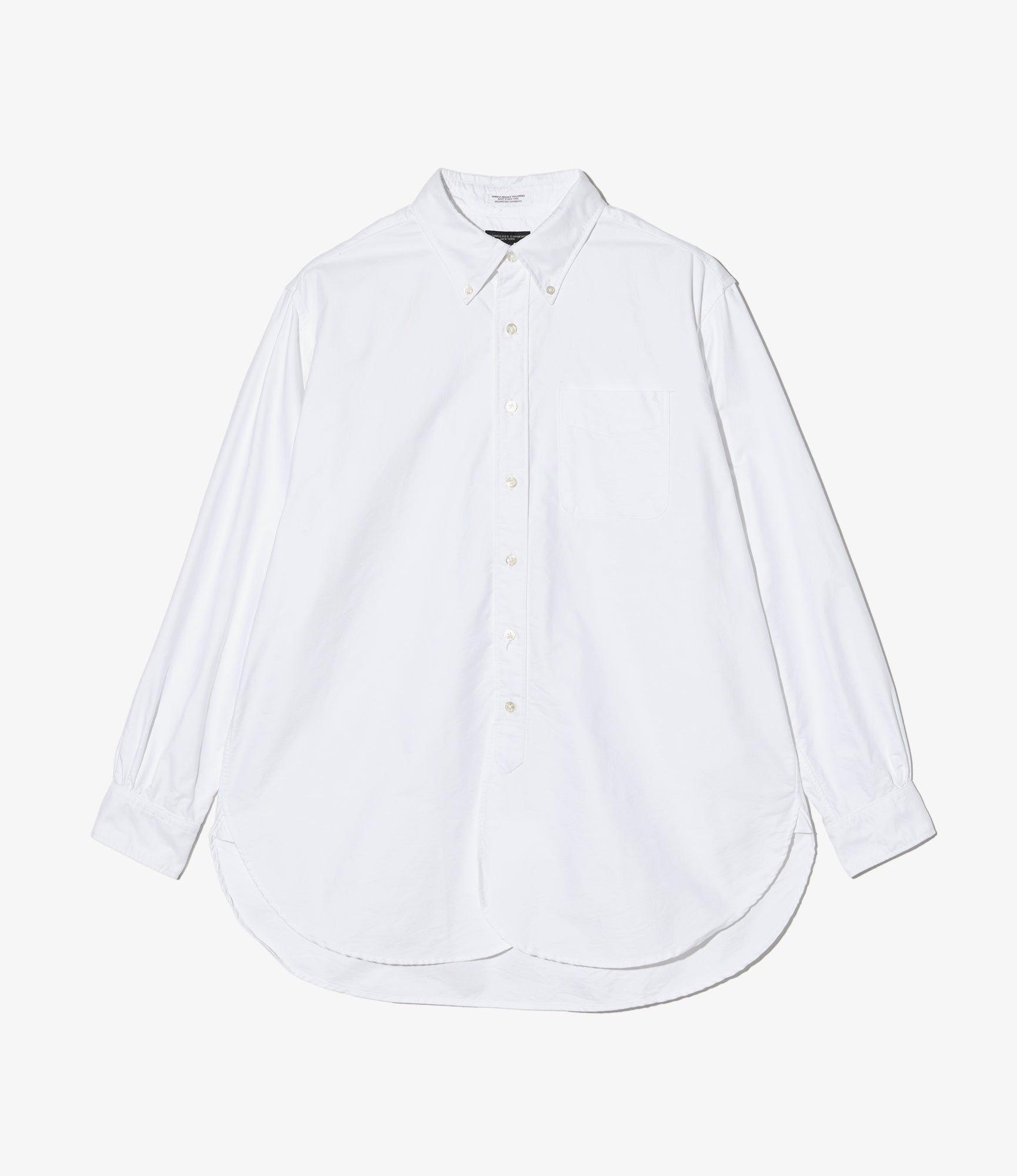 19th Century BD Shirt - White Cotton Oxford