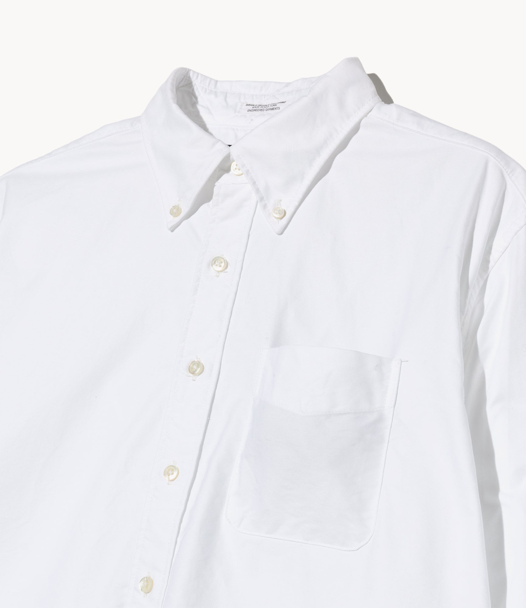 19th Century BD Shirt - White Cotton Oxford