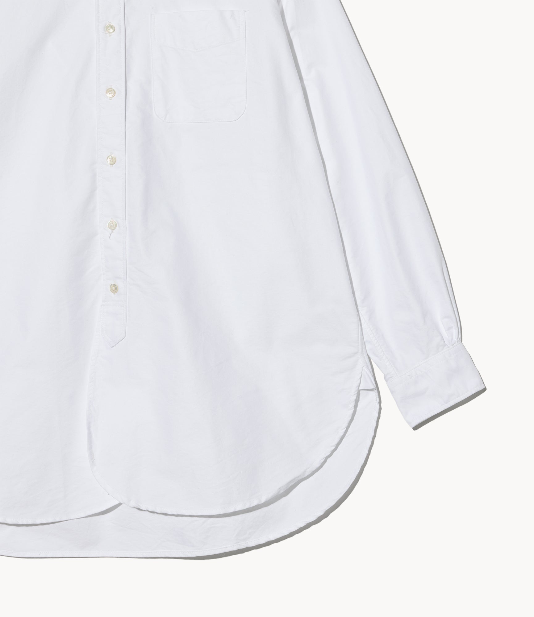 19th Century BD Shirt - White Cotton Oxford