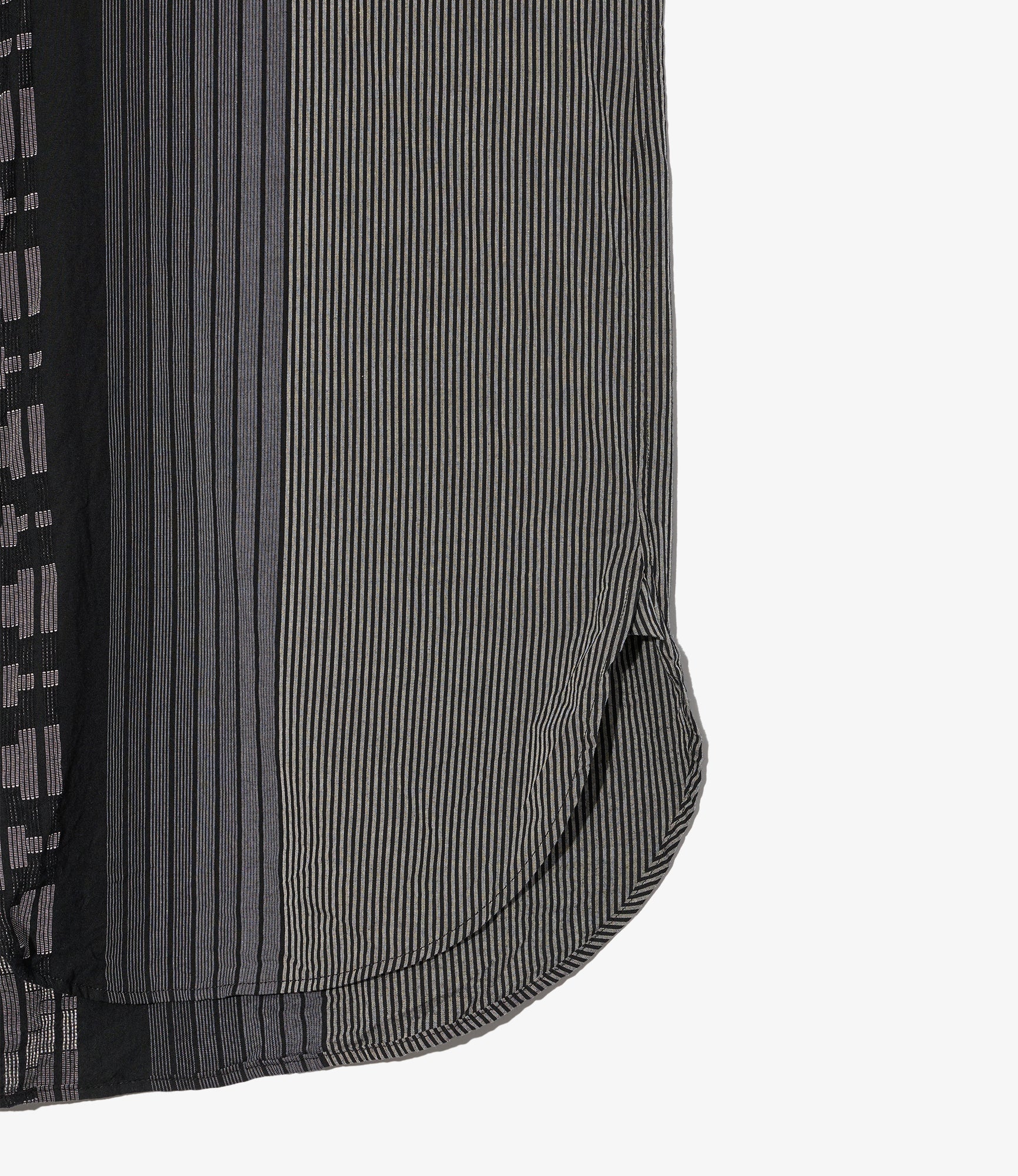 19th Century BD Shirt - Black/Grey Multi Pattern Stripe Jq.