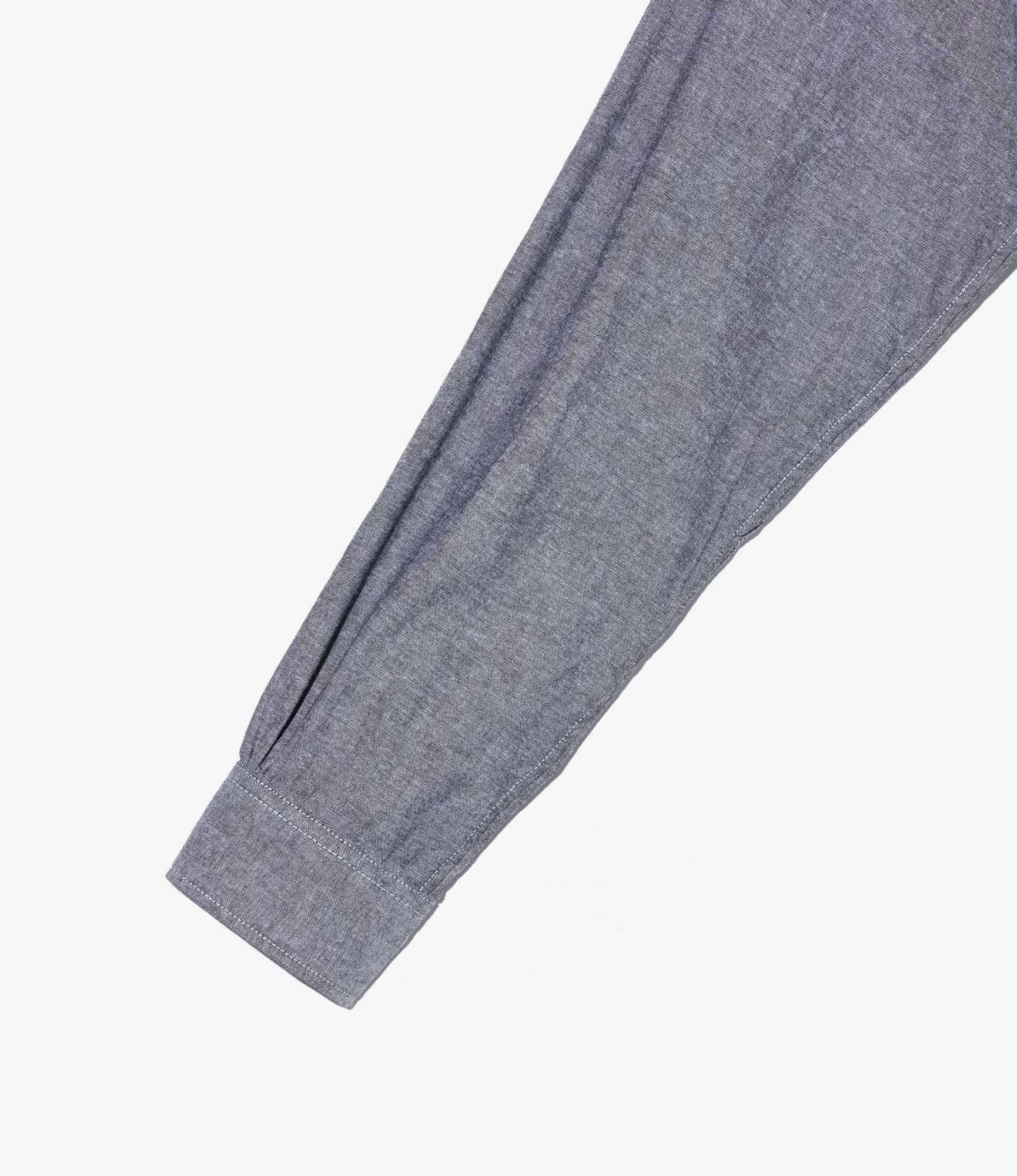 19th Century BD Shirt - Grey Cotton Chambray