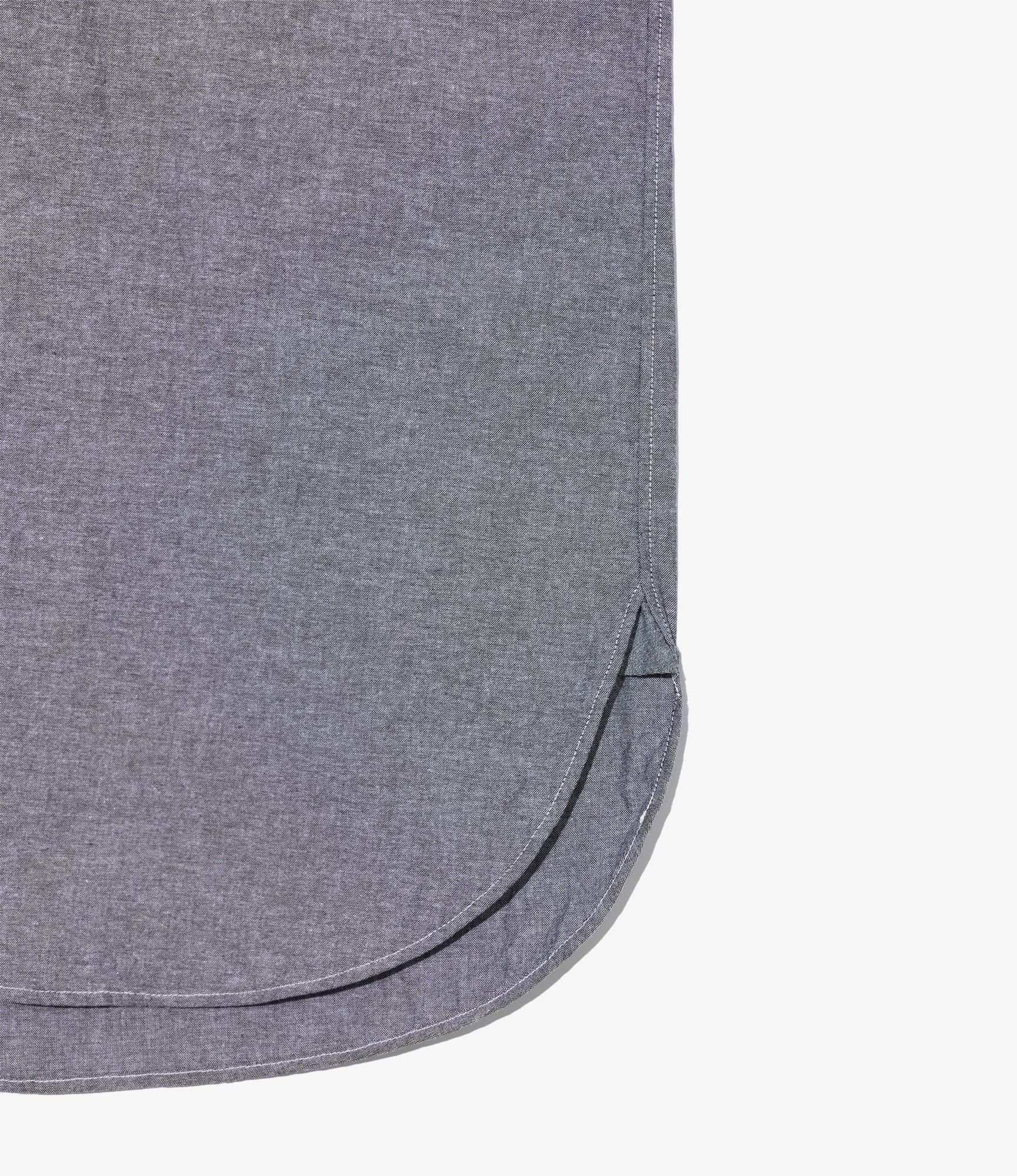 19th Century BD Shirt - Grey Cotton Chambray