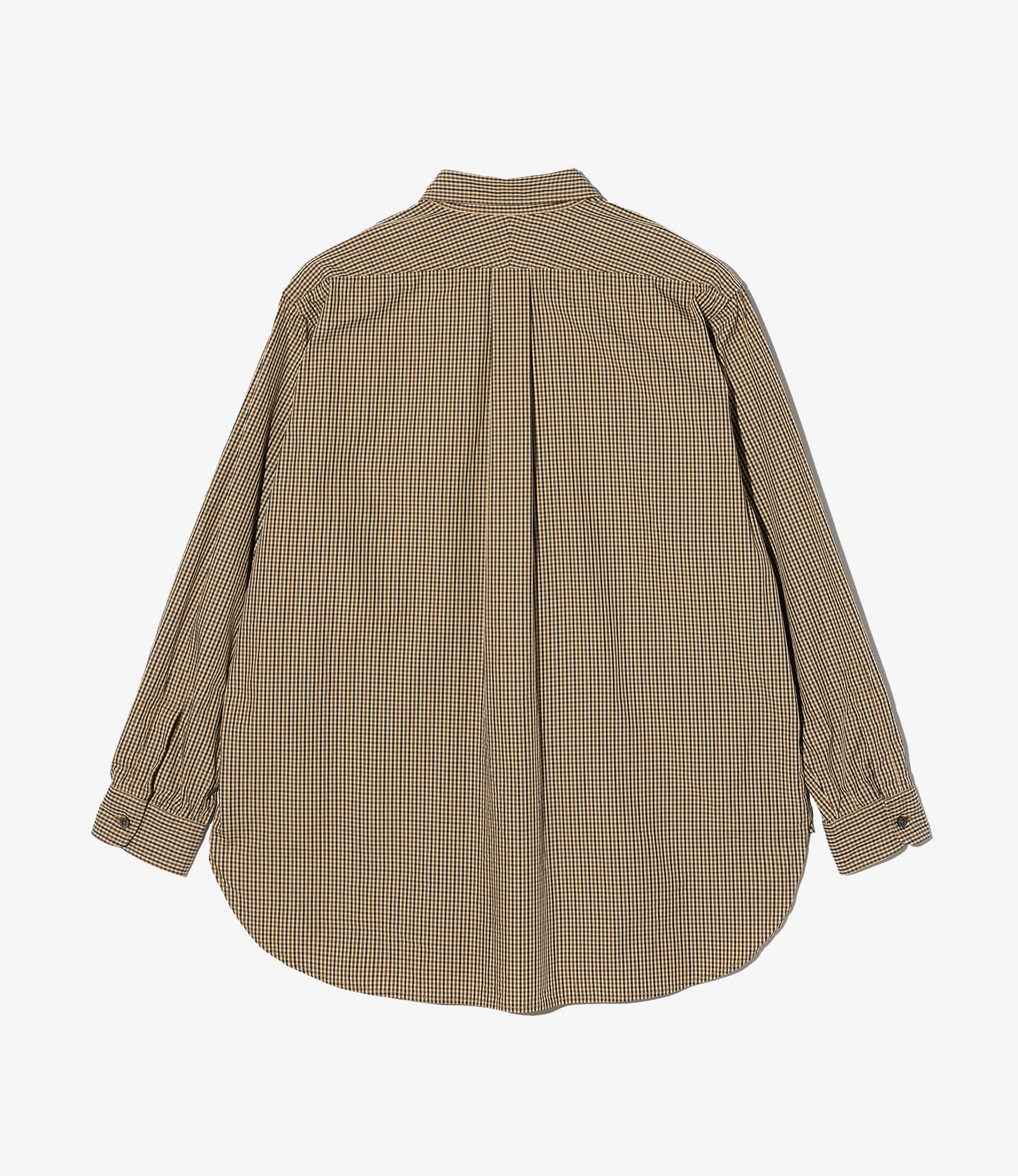 19th Century BD Shirt - Brown/Black Cotton Small Check