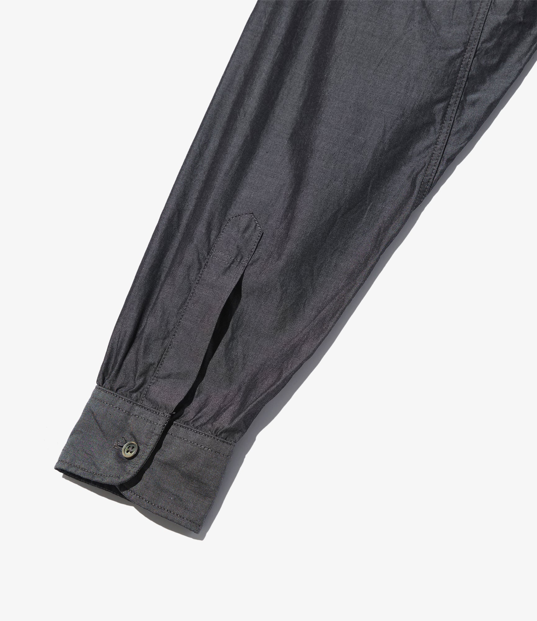 19th Century BD Shirt - Charcoal Cotton Iridescent Broadcloth