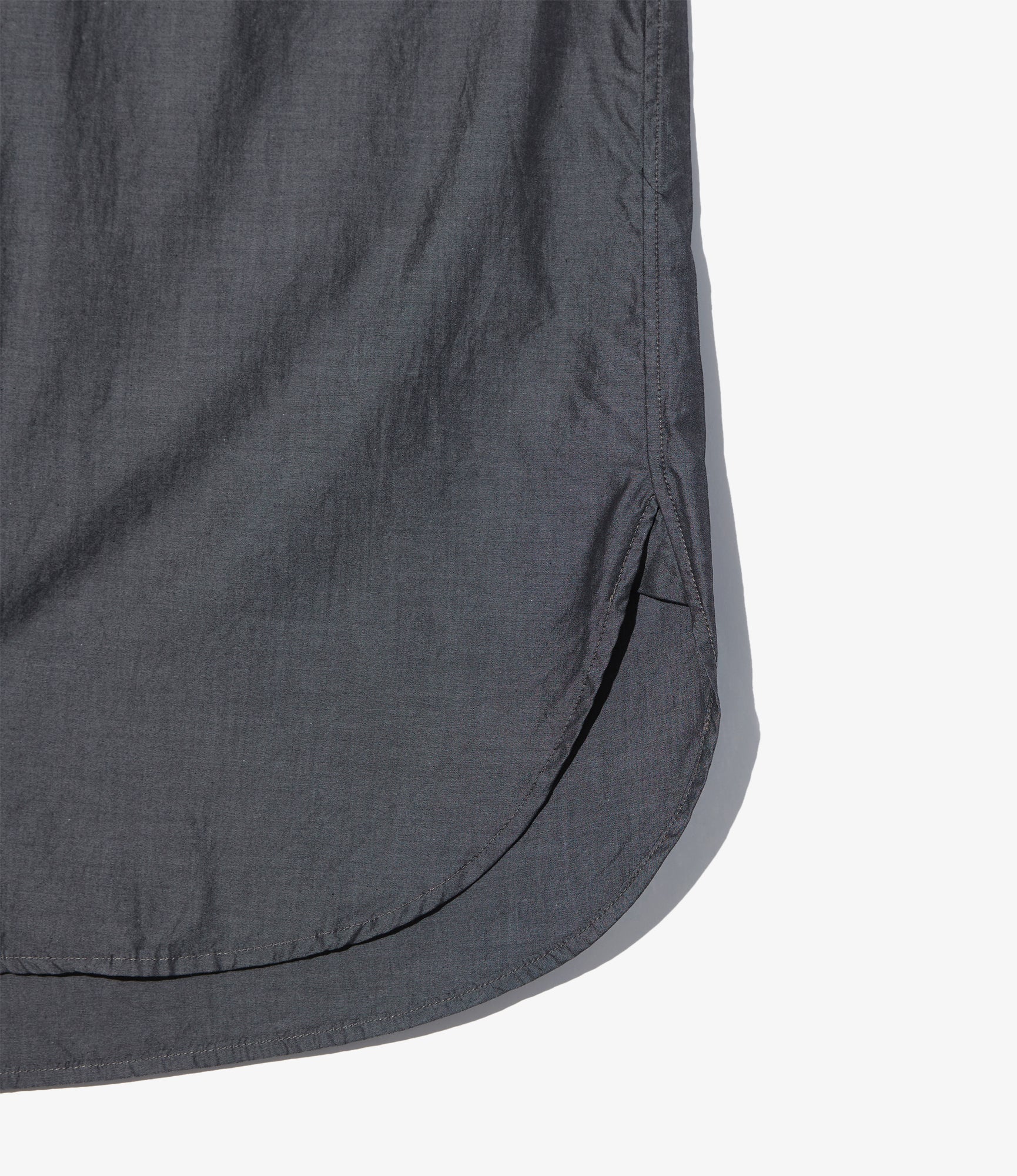 19th Century BD Shirt - Charcoal Cotton Iridescent Broadcloth