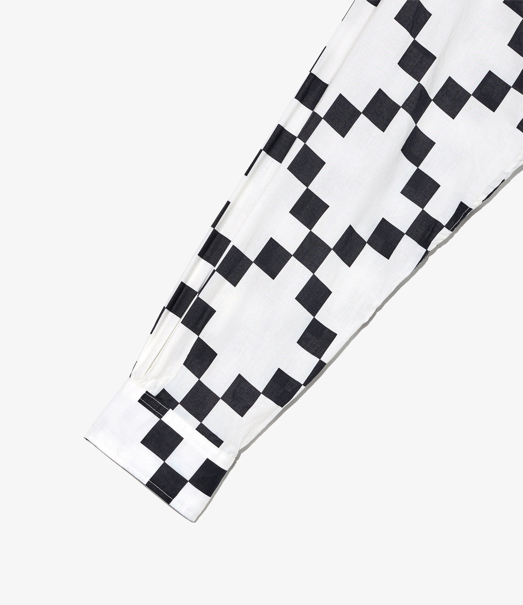 19th Century BD Shirt - White/Black Cotton Checker Print