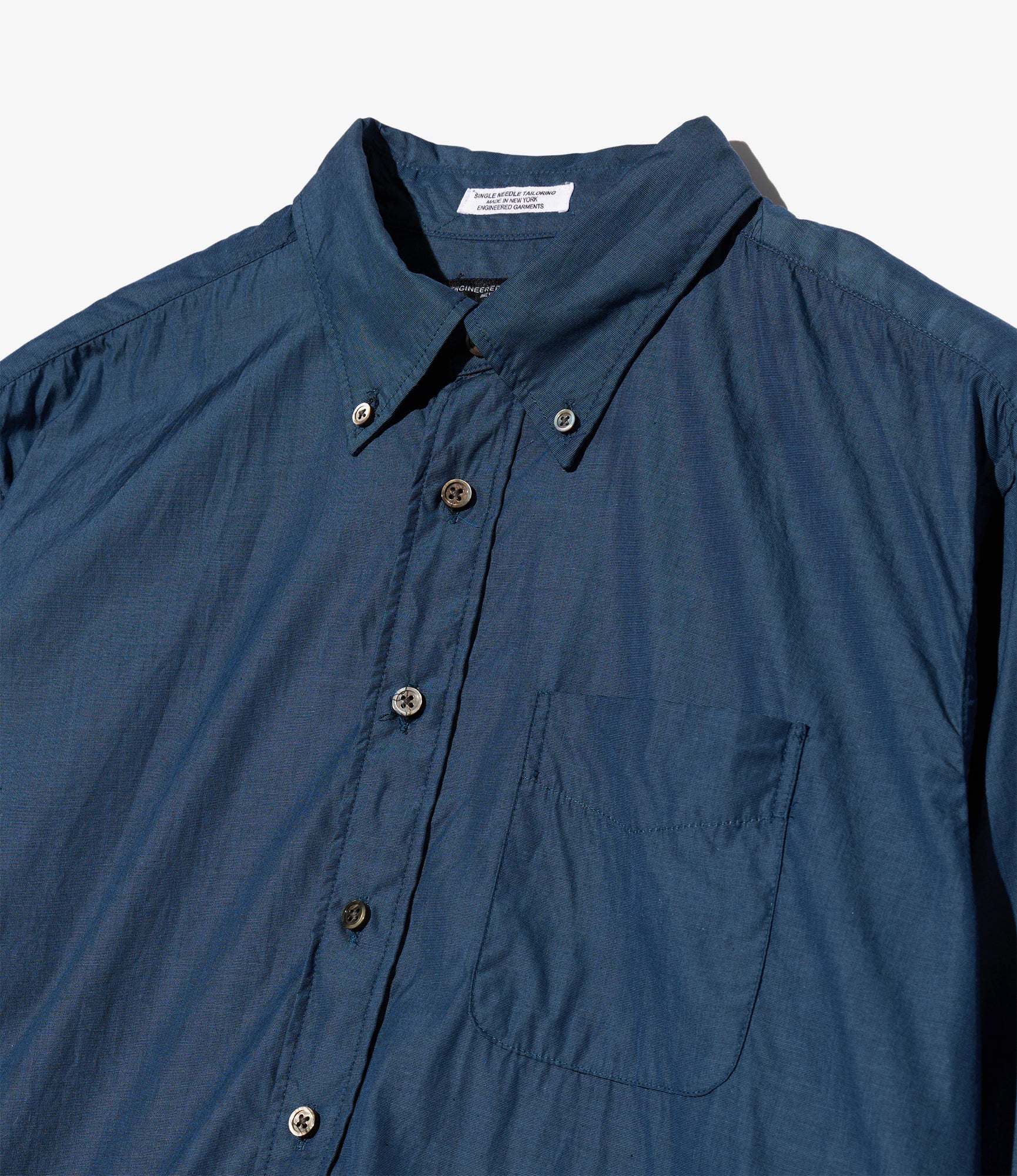 19th Century BD Shirt - Navy Cotton End on End